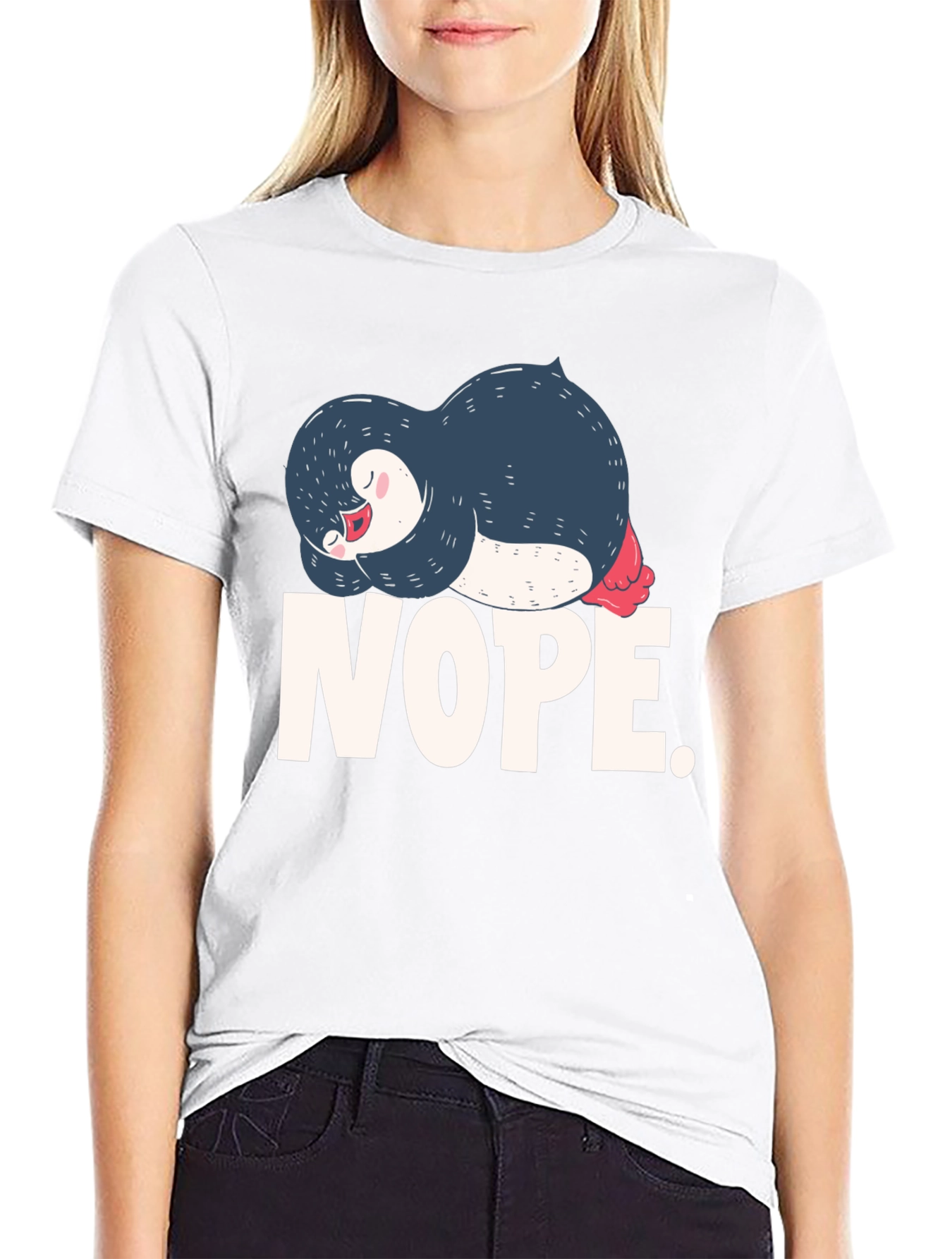 Nope Sloth Penguin T-Shirt