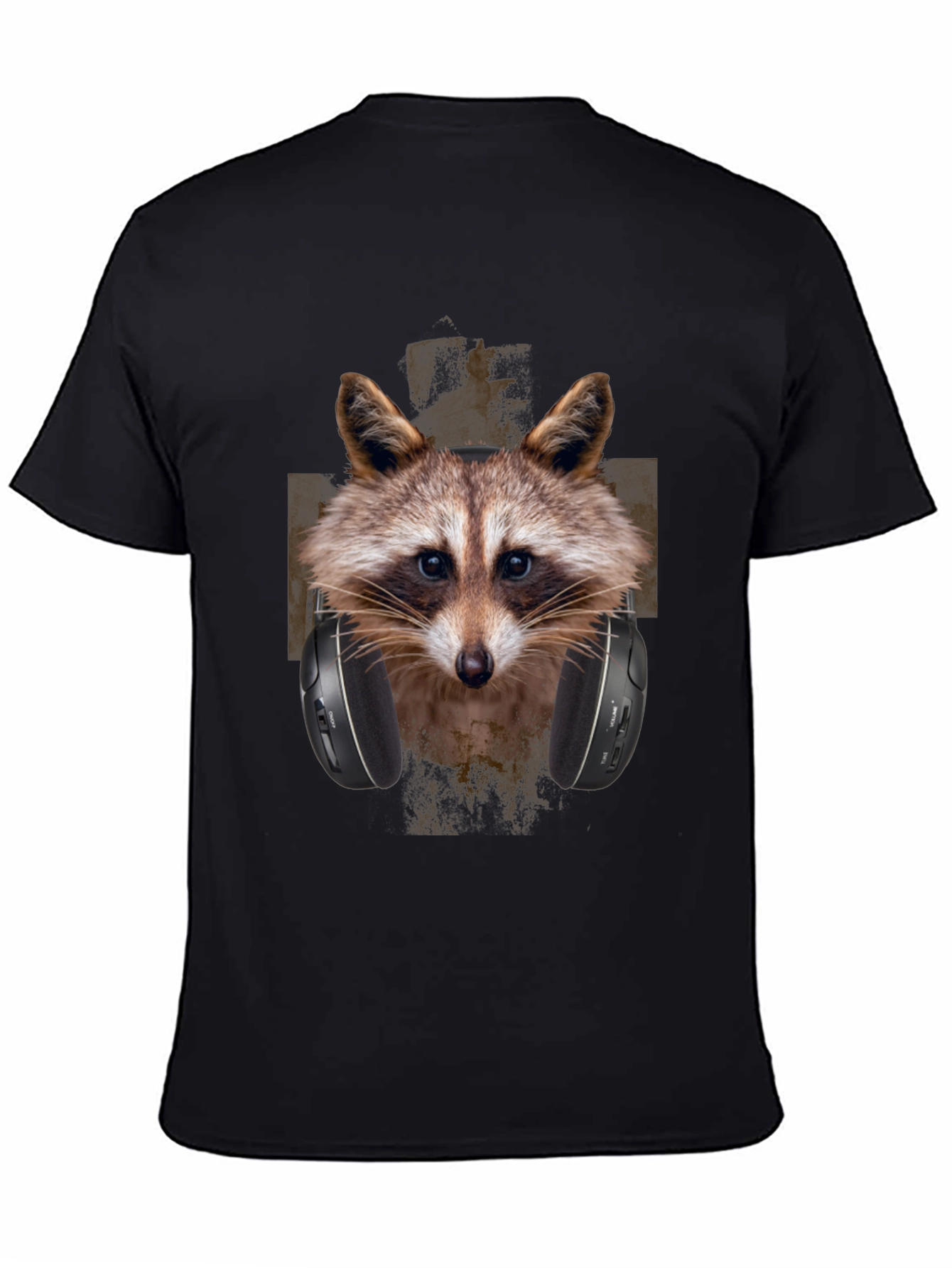 Raccoon DJ Graphic Tee - Trendy Animal Print