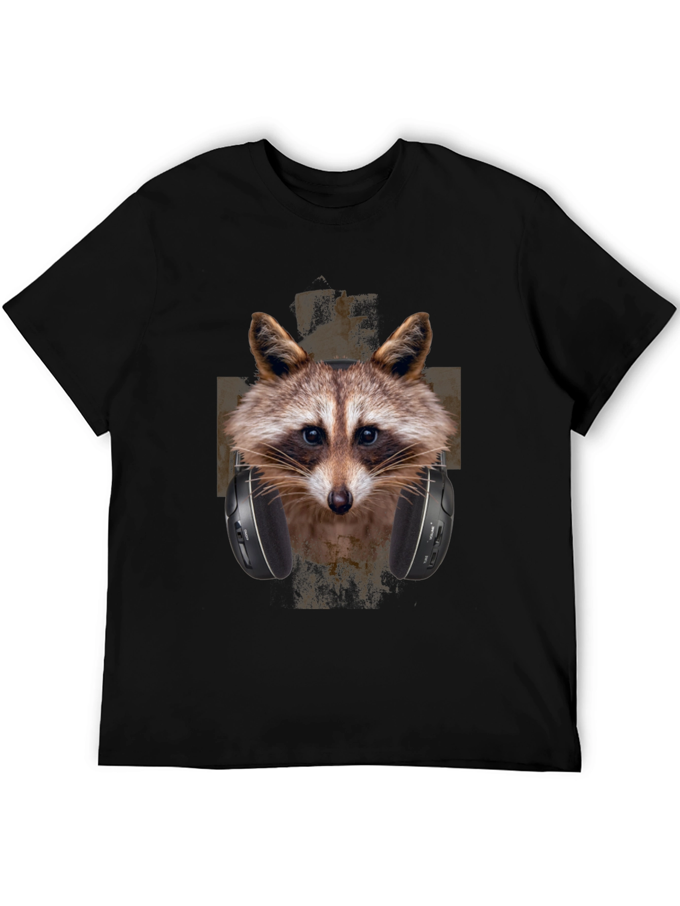 Raccoon DJ Graphic Tee - Trendy Animal Print