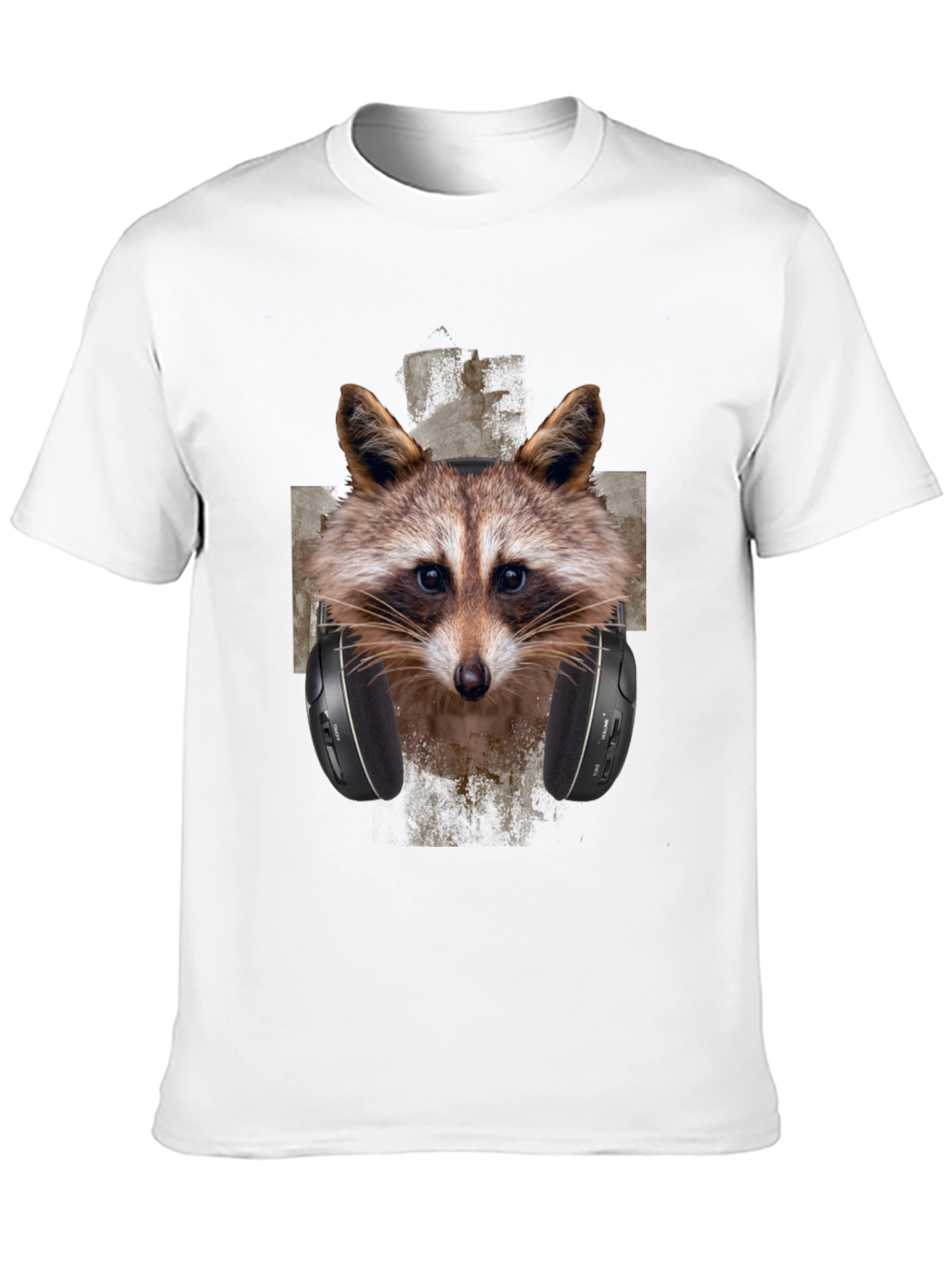 Raccoon DJ Graphic Tee - Trendy Animal Print