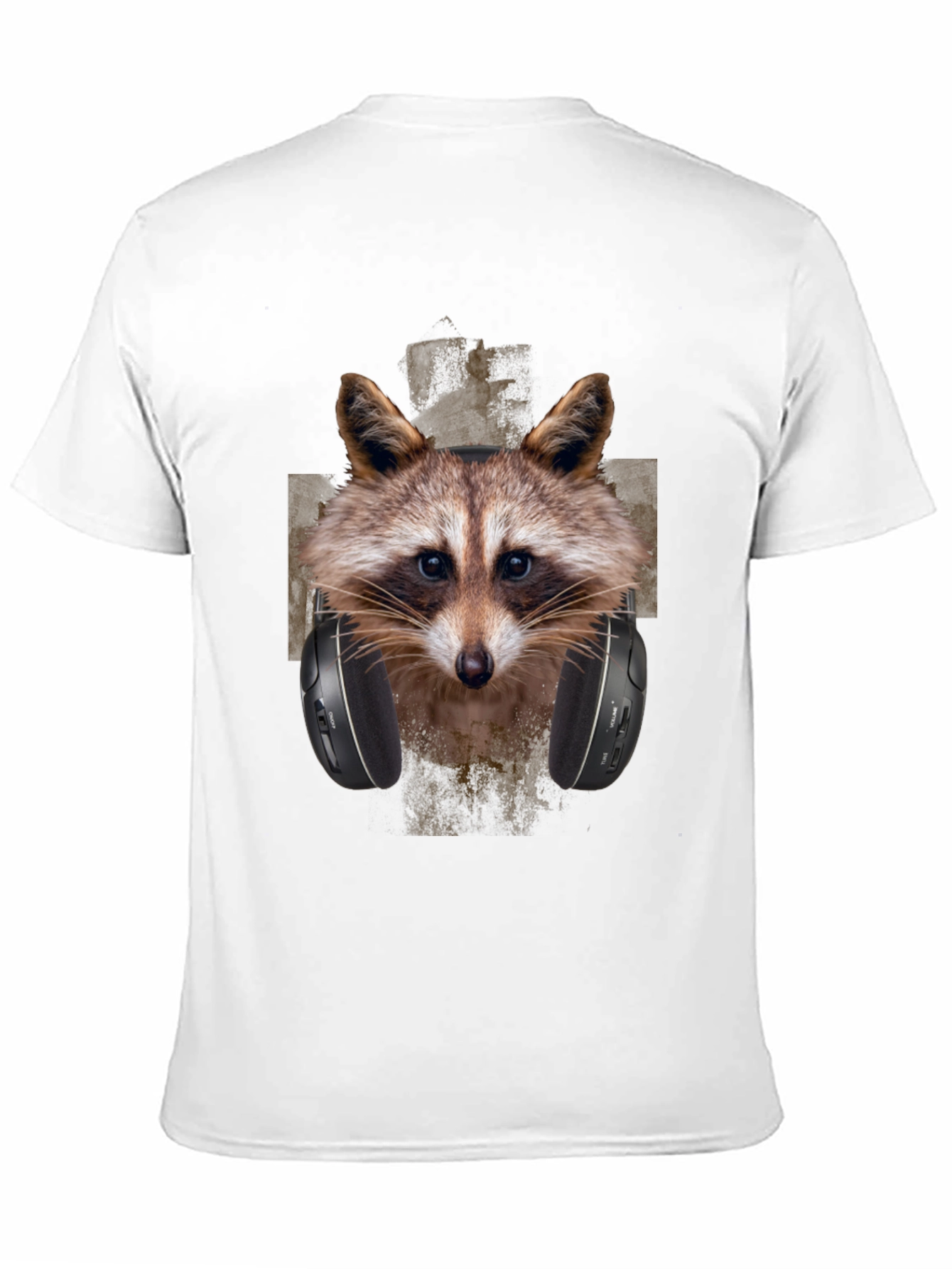Raccoon DJ Graphic Tee - Trendy Animal Print