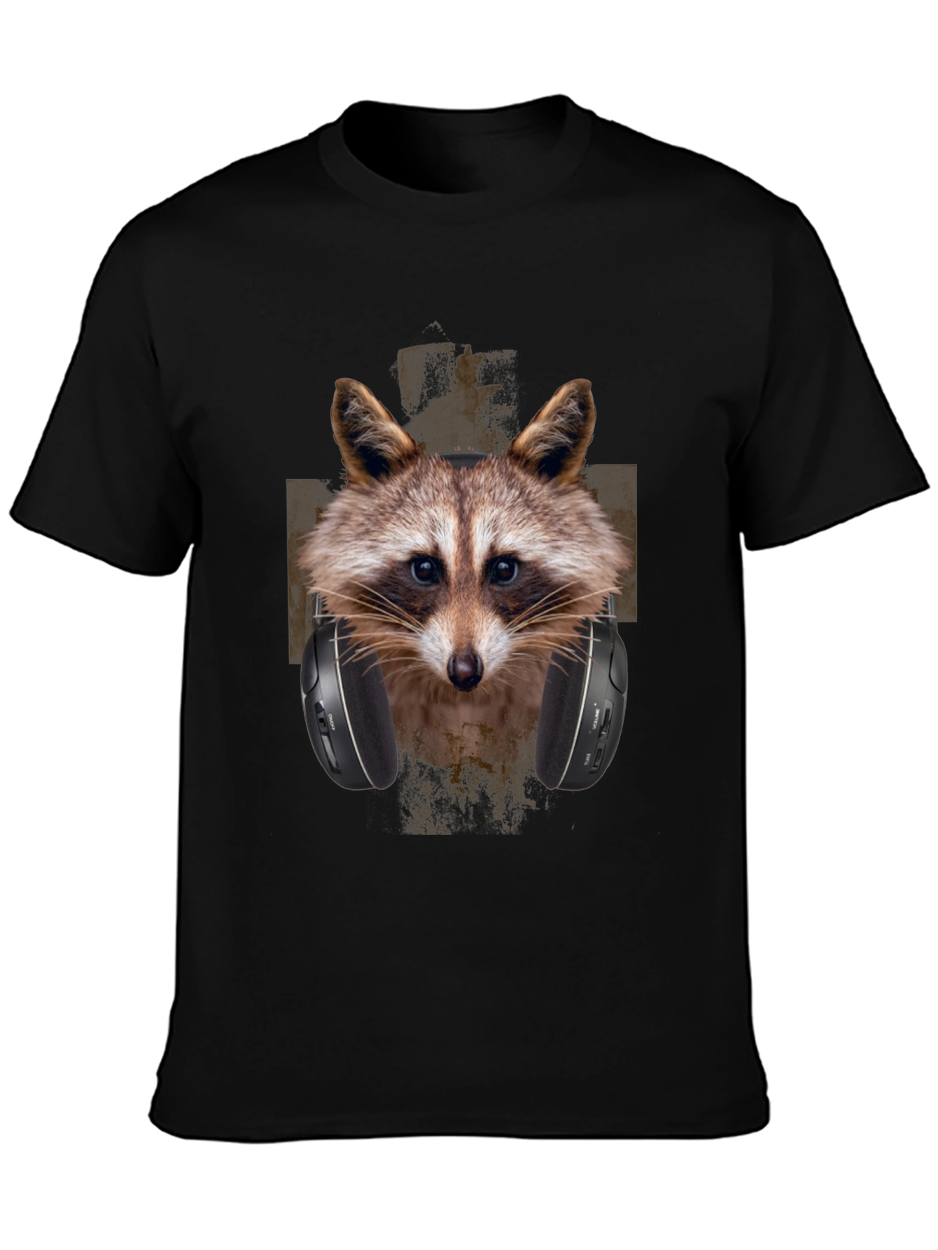 Raccoon DJ Graphic Tee - Trendy Animal Print