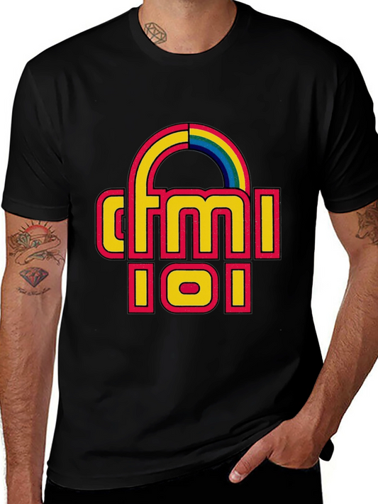 CFMI 101 Retro Rainbow Black T-Shirt
