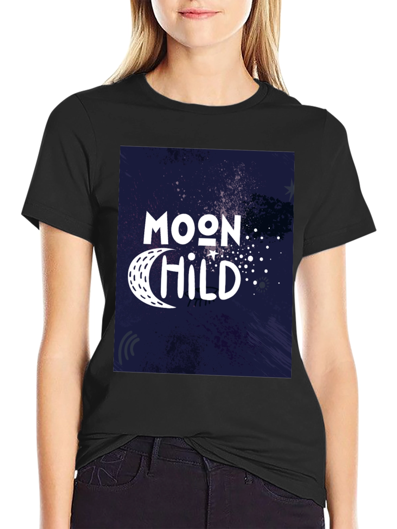 Moon Child Graphic Tee - Stylish Unisex T-Shirt