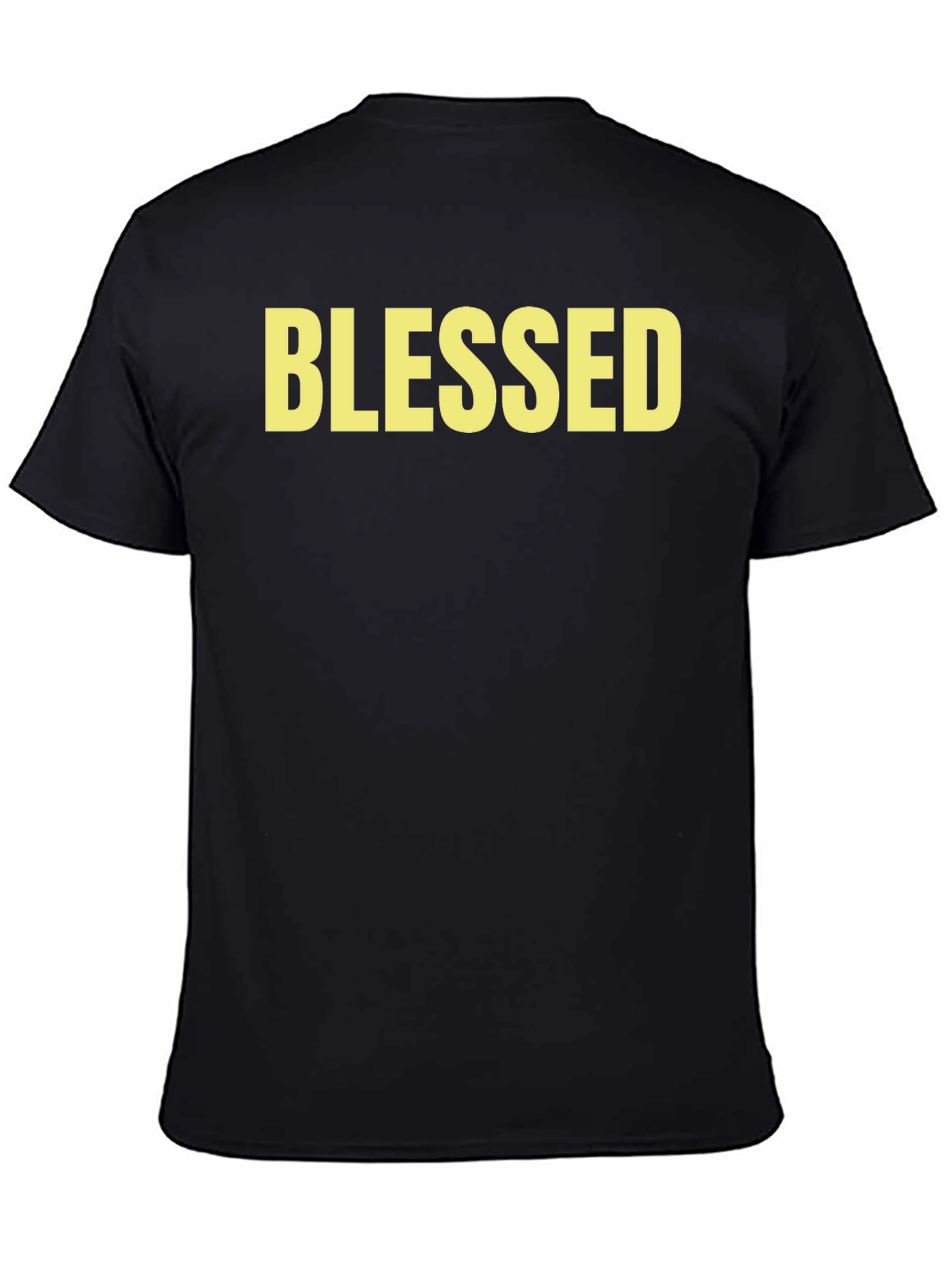 Blessed Graphic Tee - Black Cotton Comfort