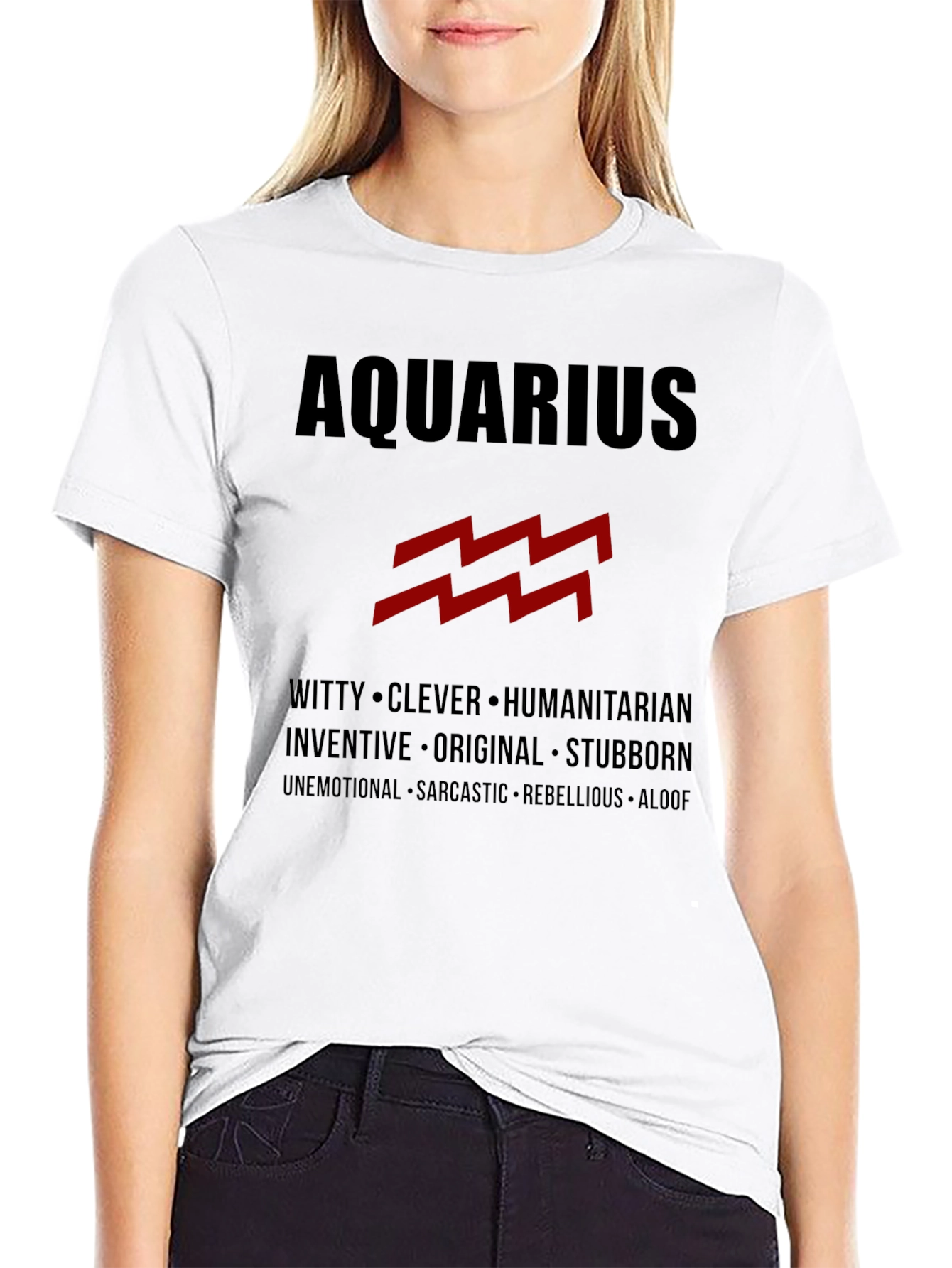 Aquarius Zodiac T-Shirt - Stylish Astrology Tee