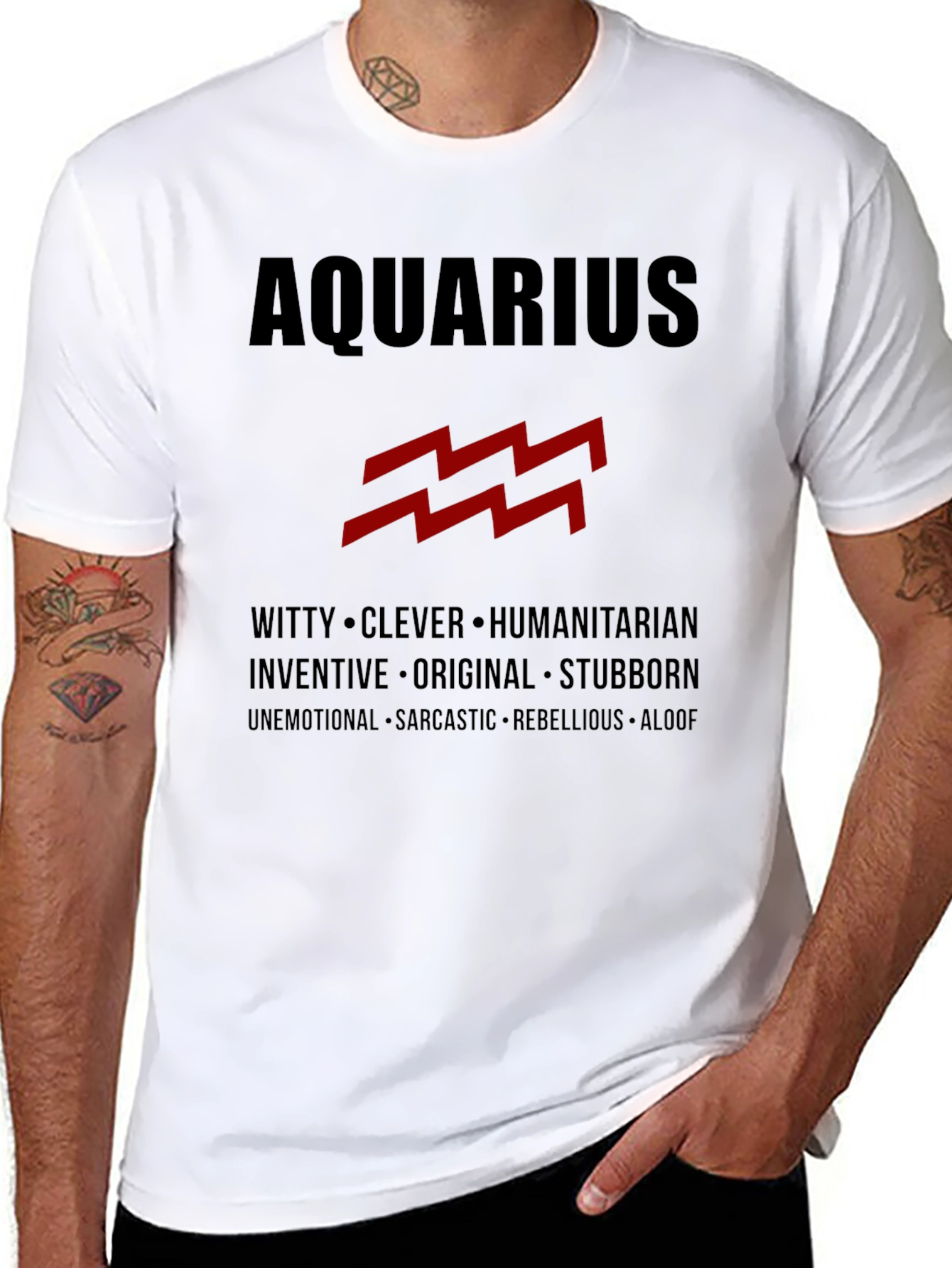 Aquarius Zodiac T-Shirt - Stylish Astrology Tee