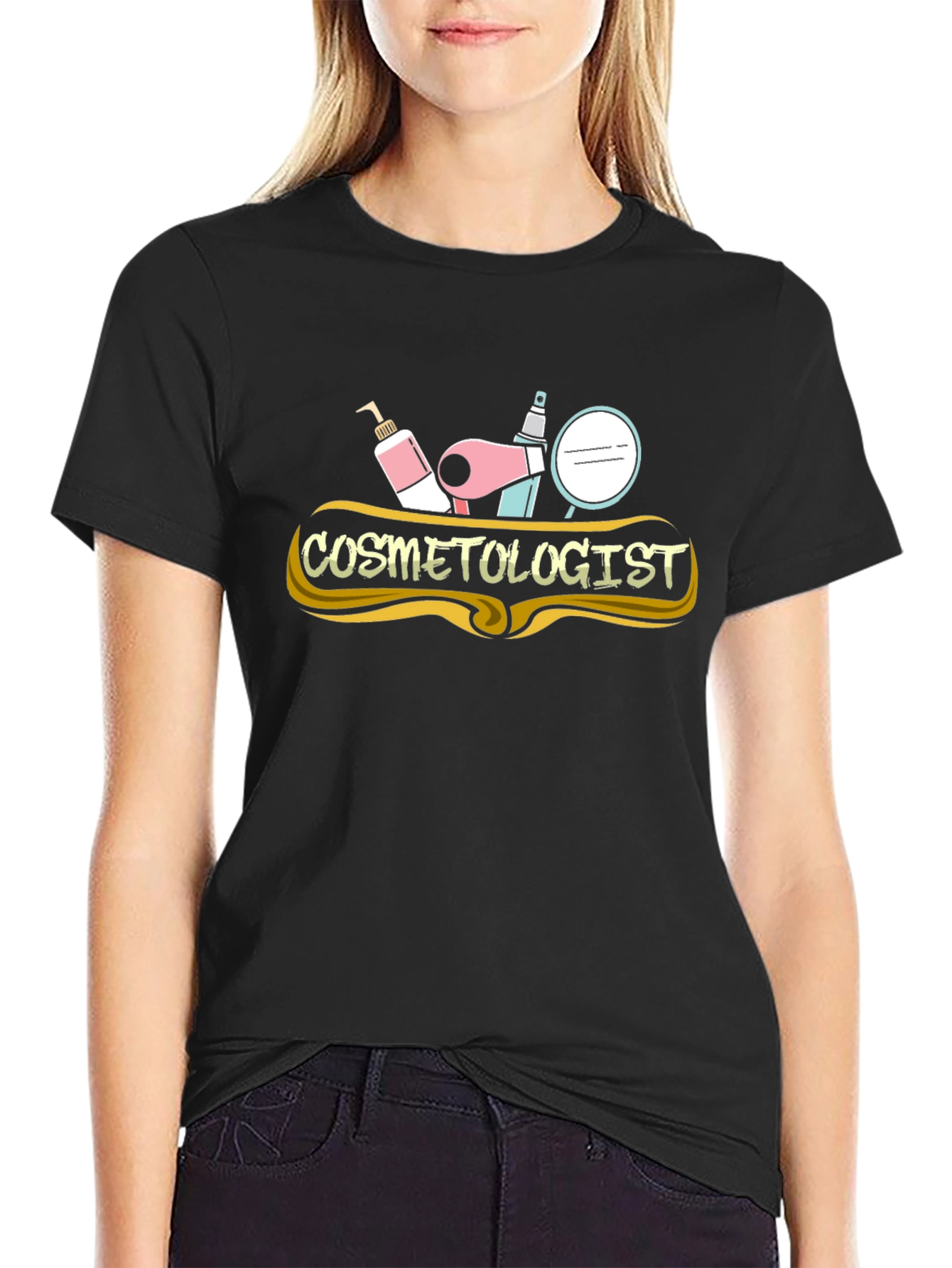 Cosmetologist Graphic Tee - Black