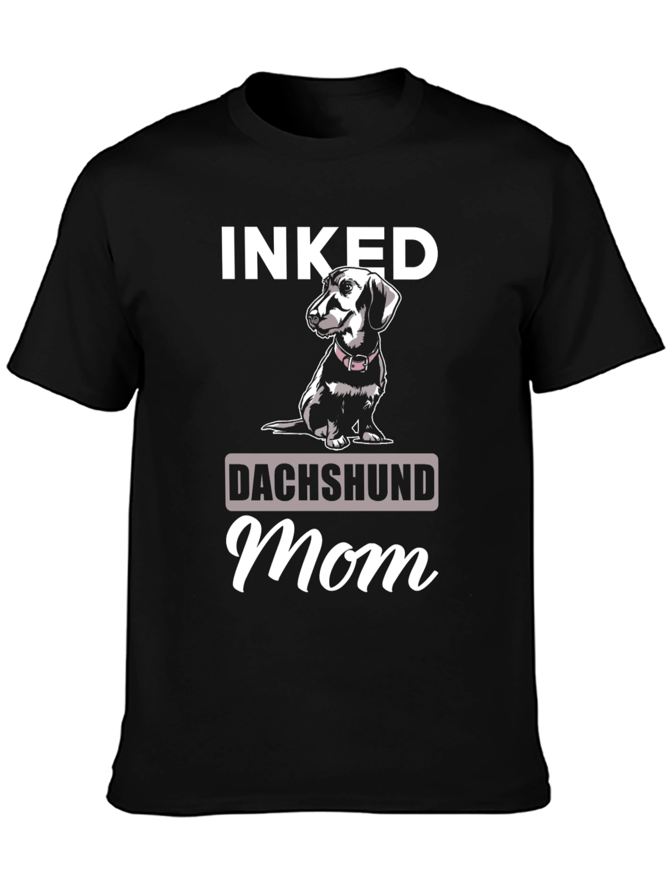 Inked Dachshund Mom Graphic T-Shirt