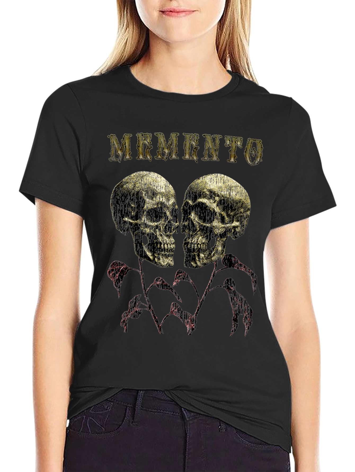 Memento Skulls Graphic T-Shirt - Dark Humor Apparel