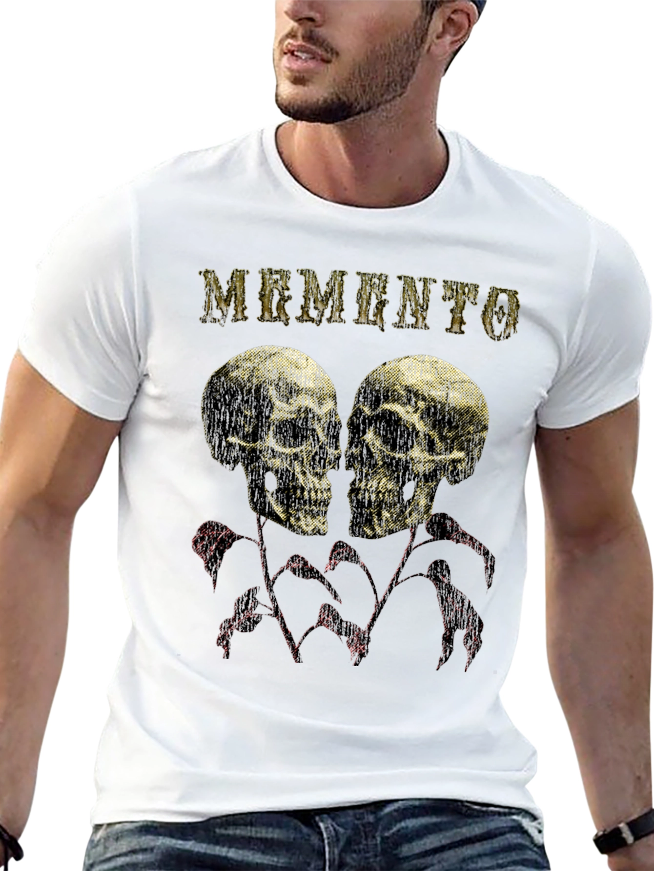 Memento Skulls Graphic T-Shirt - Dark Humor Apparel