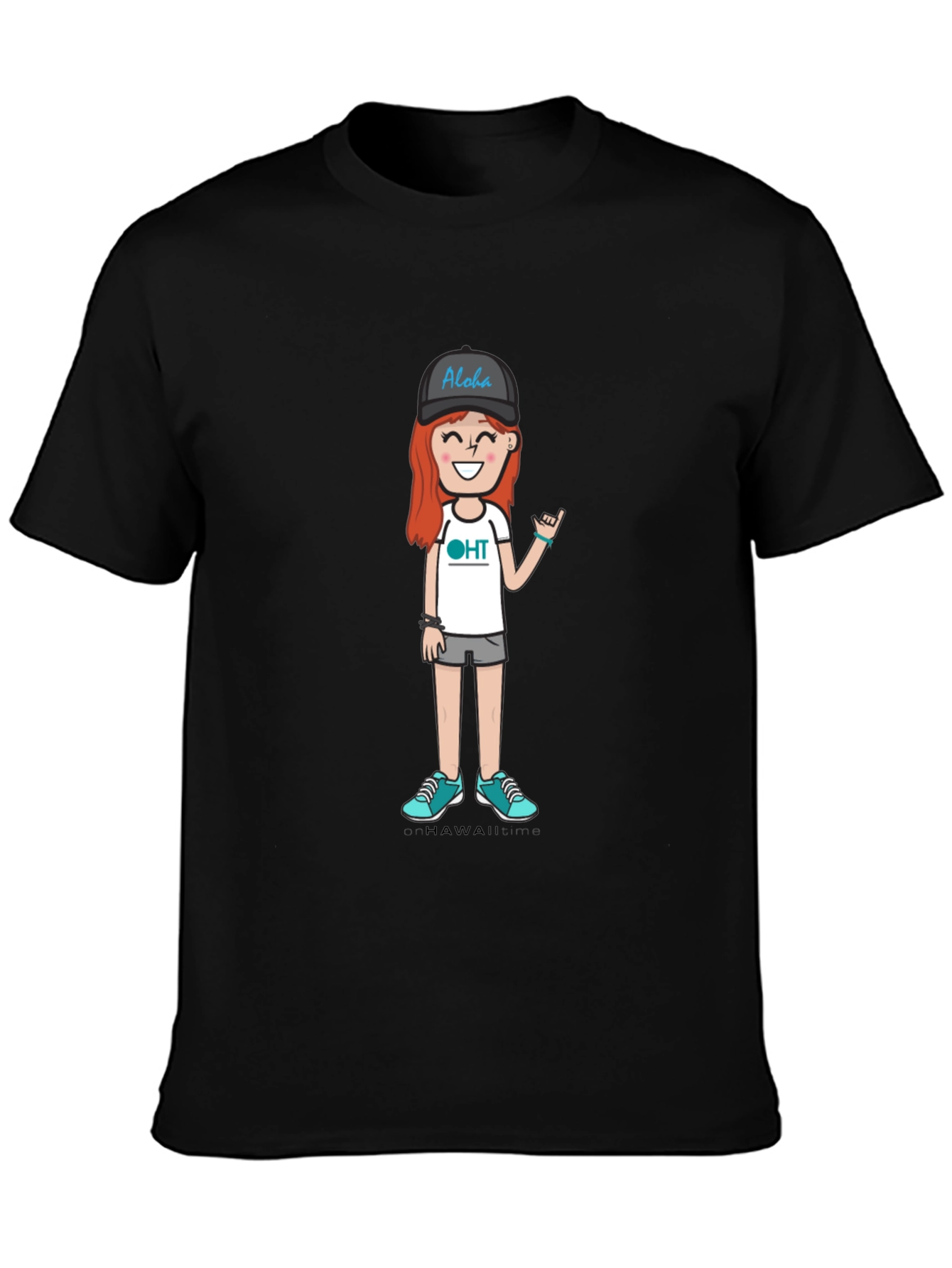 Aloha Cartoon Graphic T-Shirt