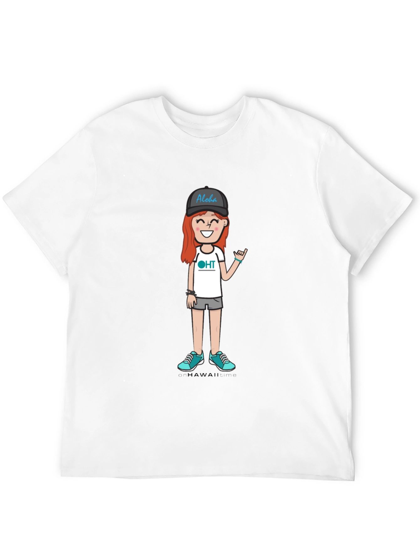 Aloha Cartoon Graphic T-Shirt