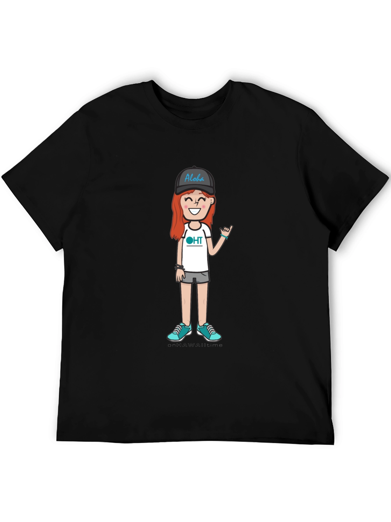 Aloha Cartoon Graphic T-Shirt