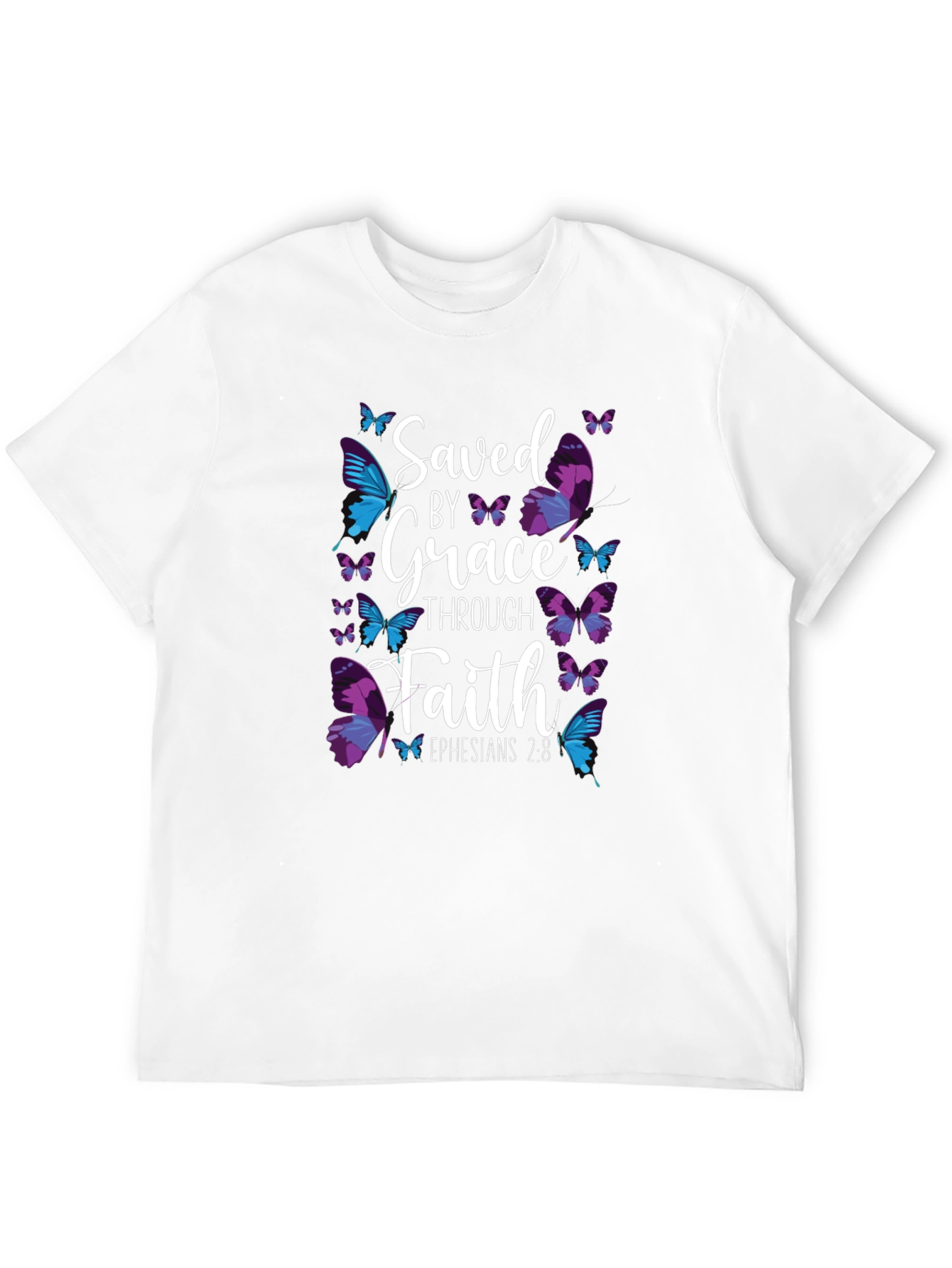 Saved By Grace Butterfly T-Shirt