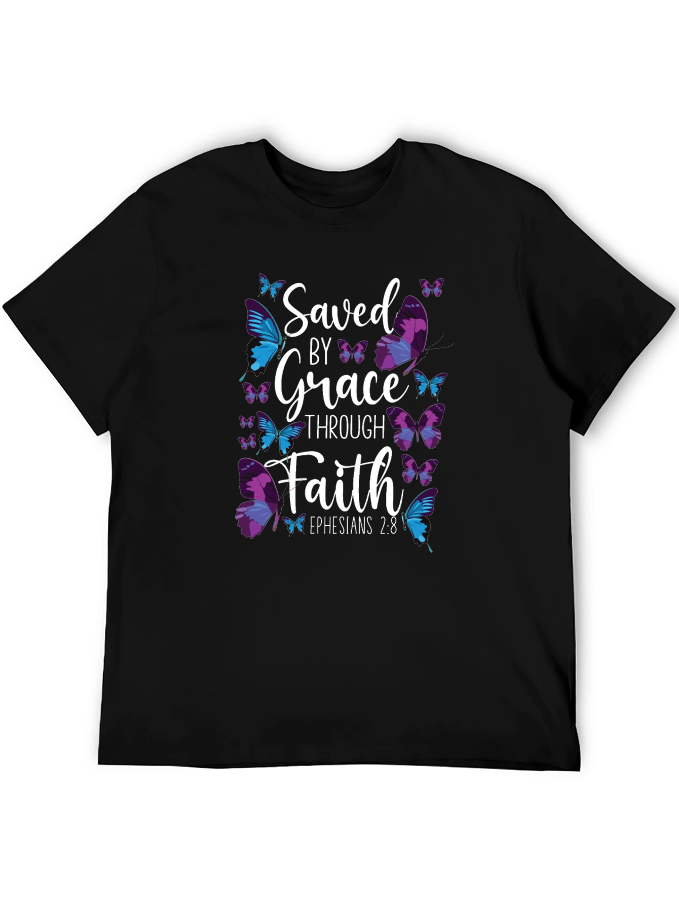 Saved By Grace Butterfly T-Shirt