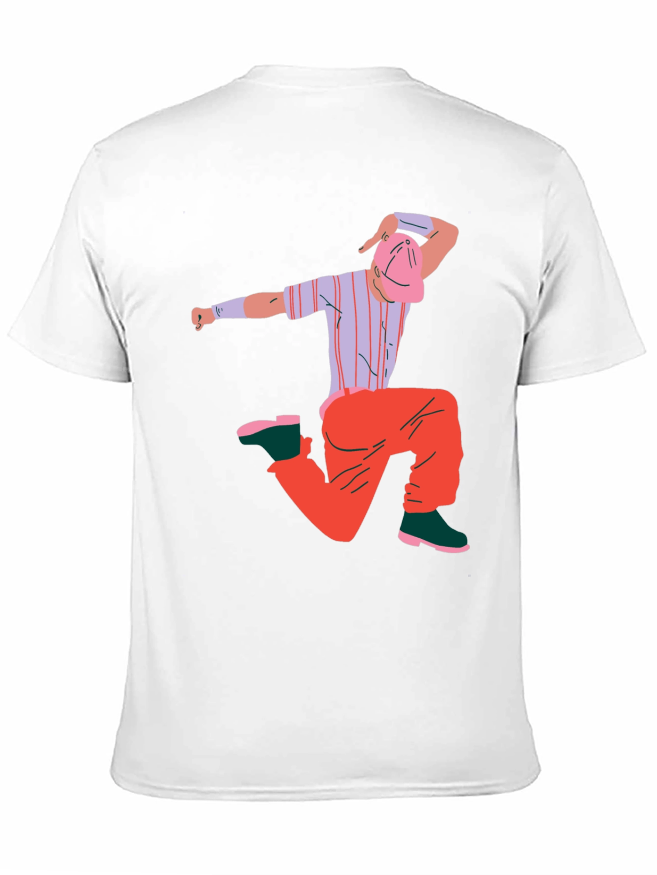 Cartoon Graphic Black T-Shirt