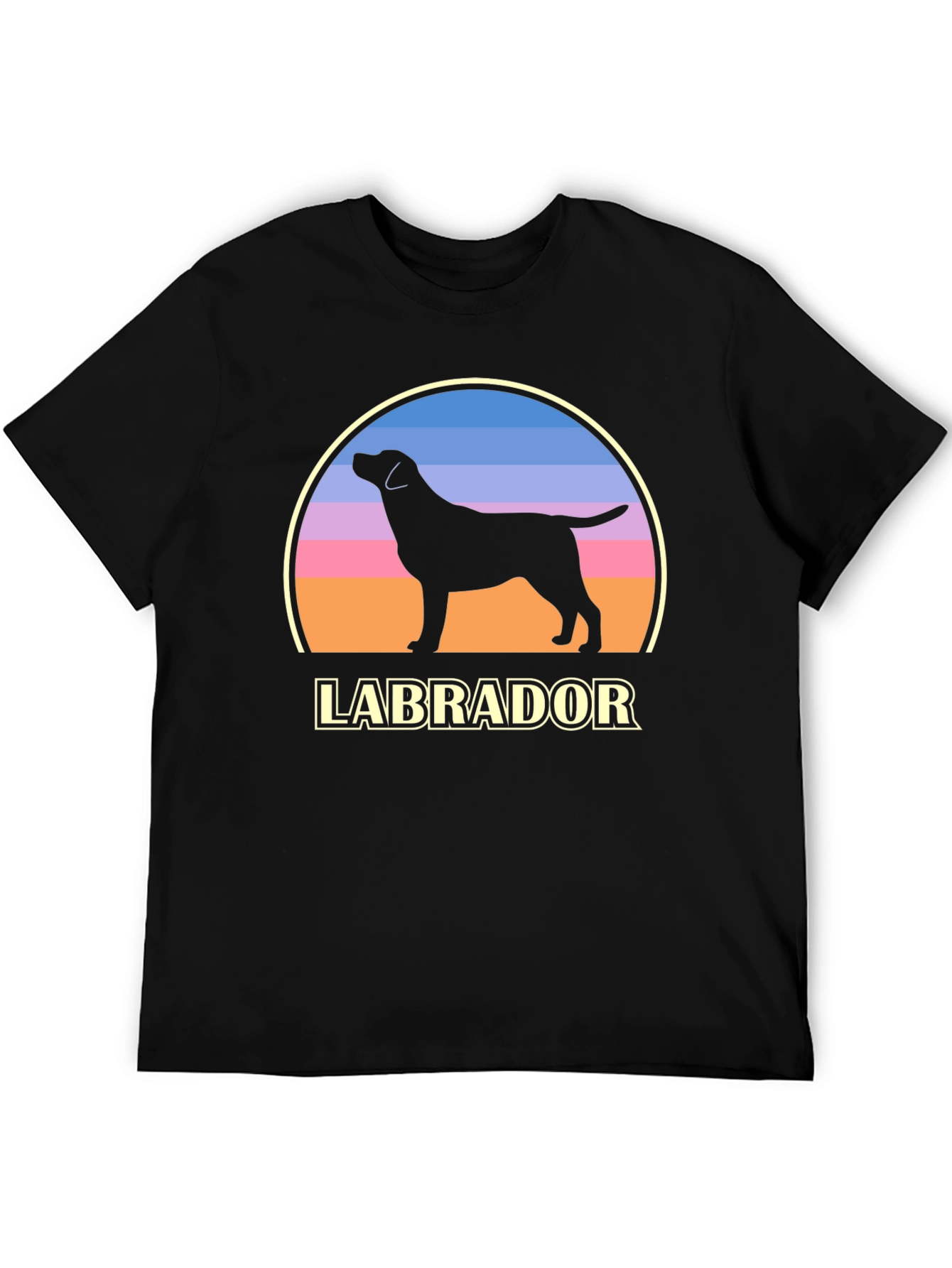 Labrador Dog Silhouette Graphic T-Shirt