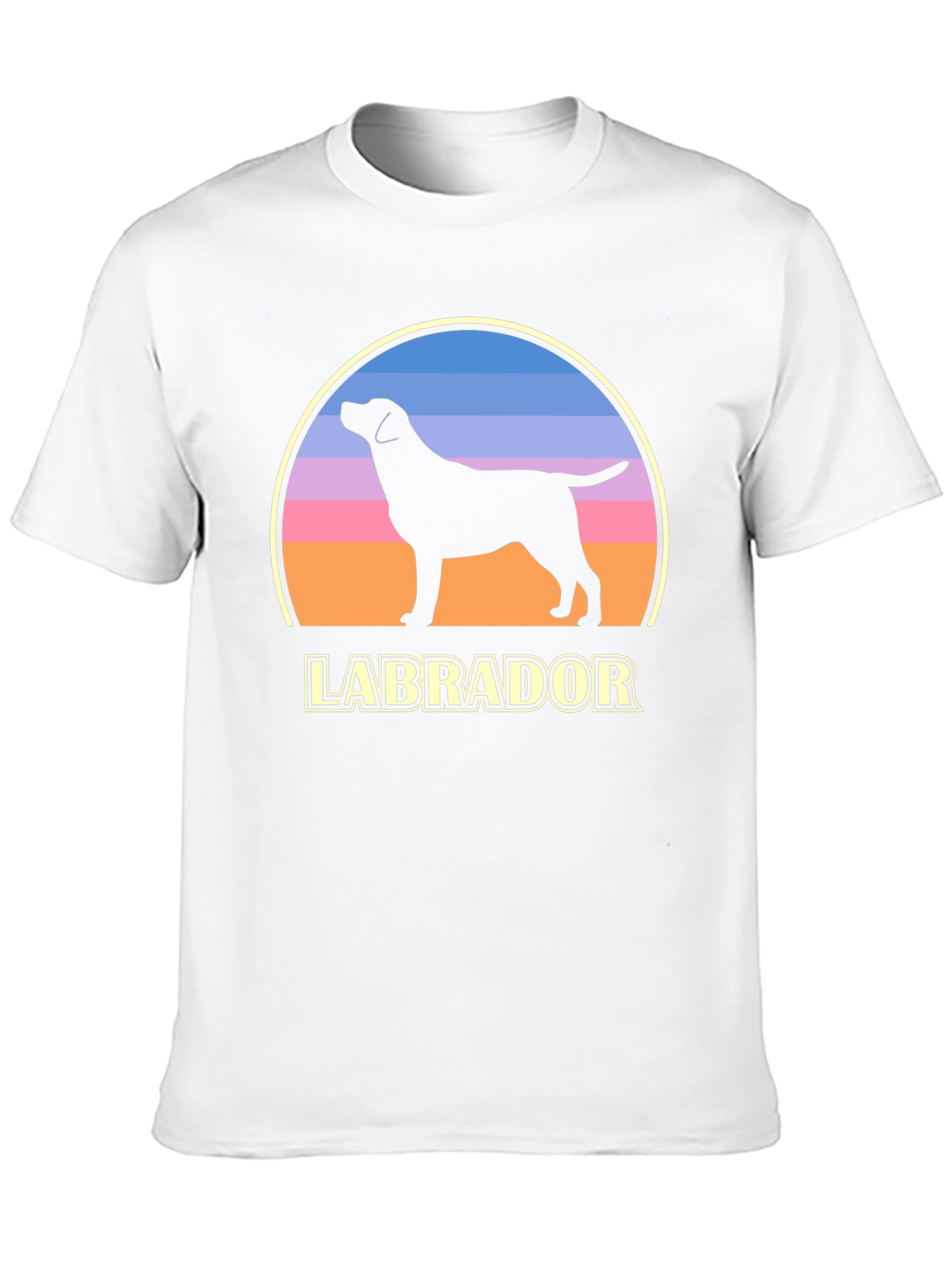 Labrador Dog Silhouette Graphic T-Shirt