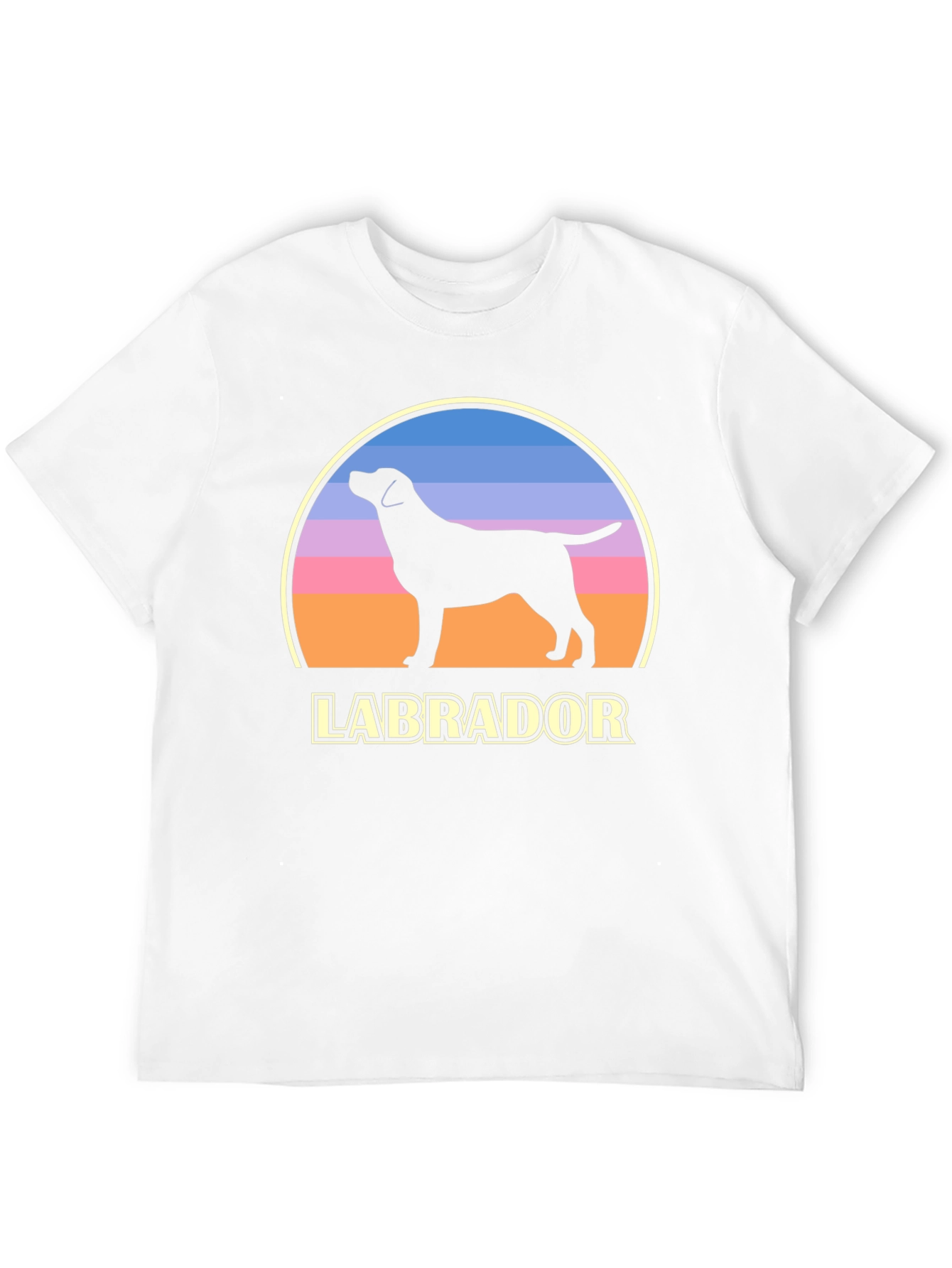 Labrador Dog Silhouette Graphic T-Shirt