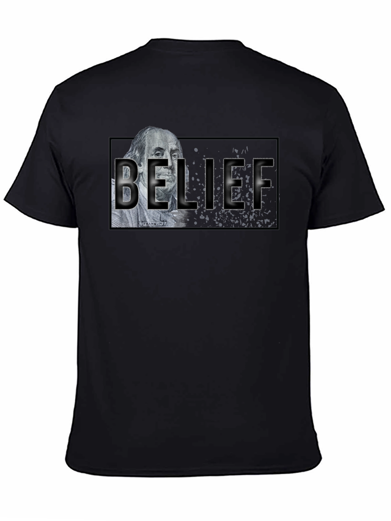 Belief Graphic T-Shirt - Black Crew Neck