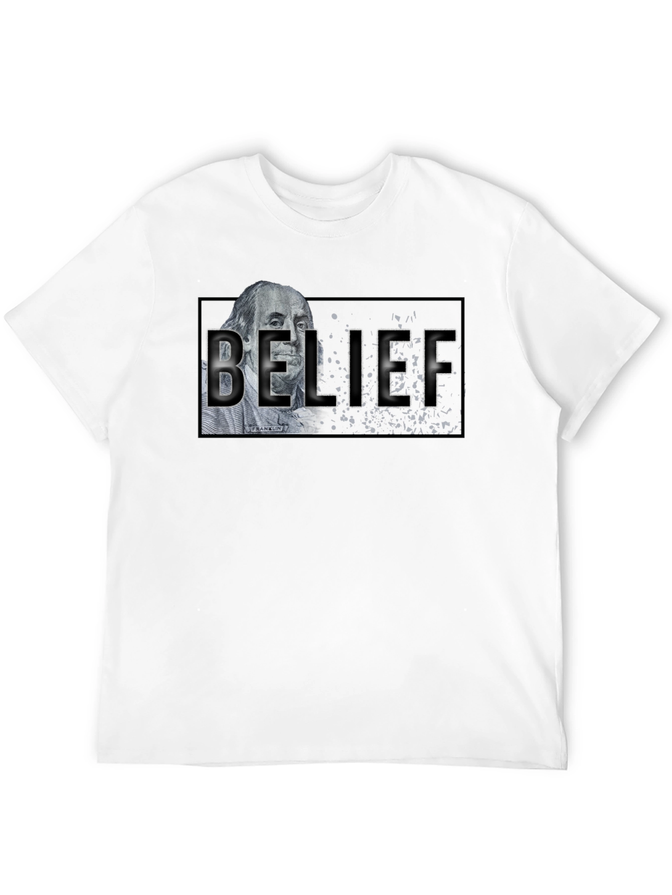 Belief Graphic T-Shirt - Black Crew Neck