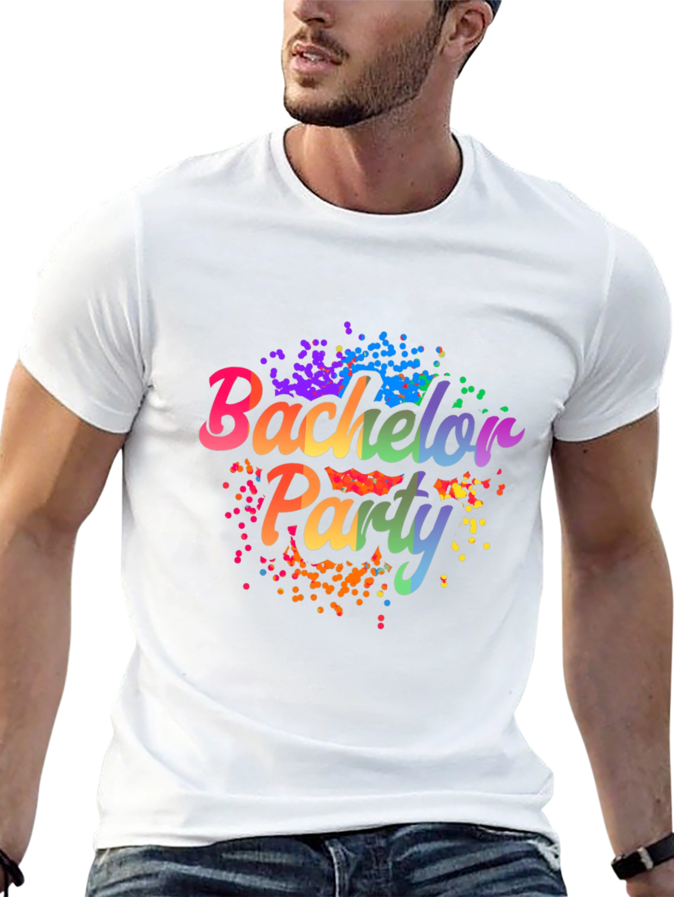 Rainbow Bachelor Party T-Shirt