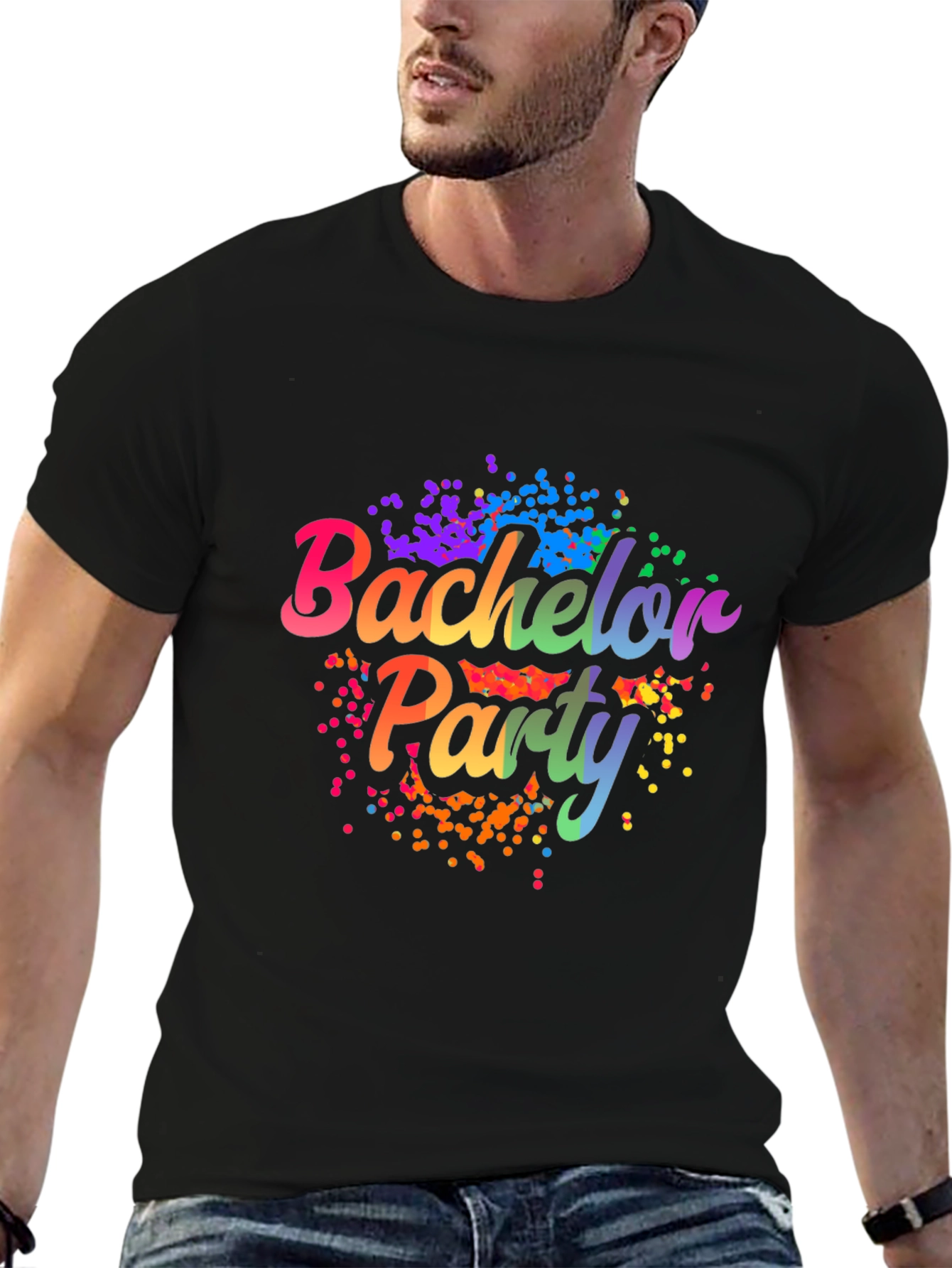 Rainbow Bachelor Party T-Shirt