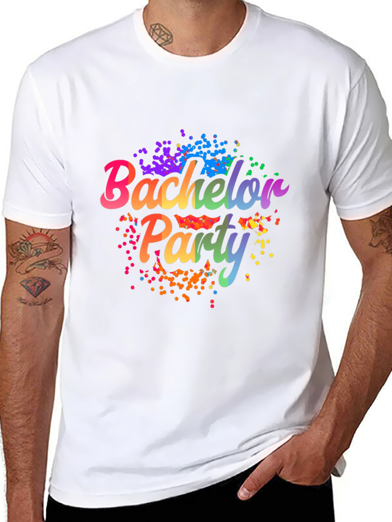 Rainbow Bachelor Party T-Shirt
