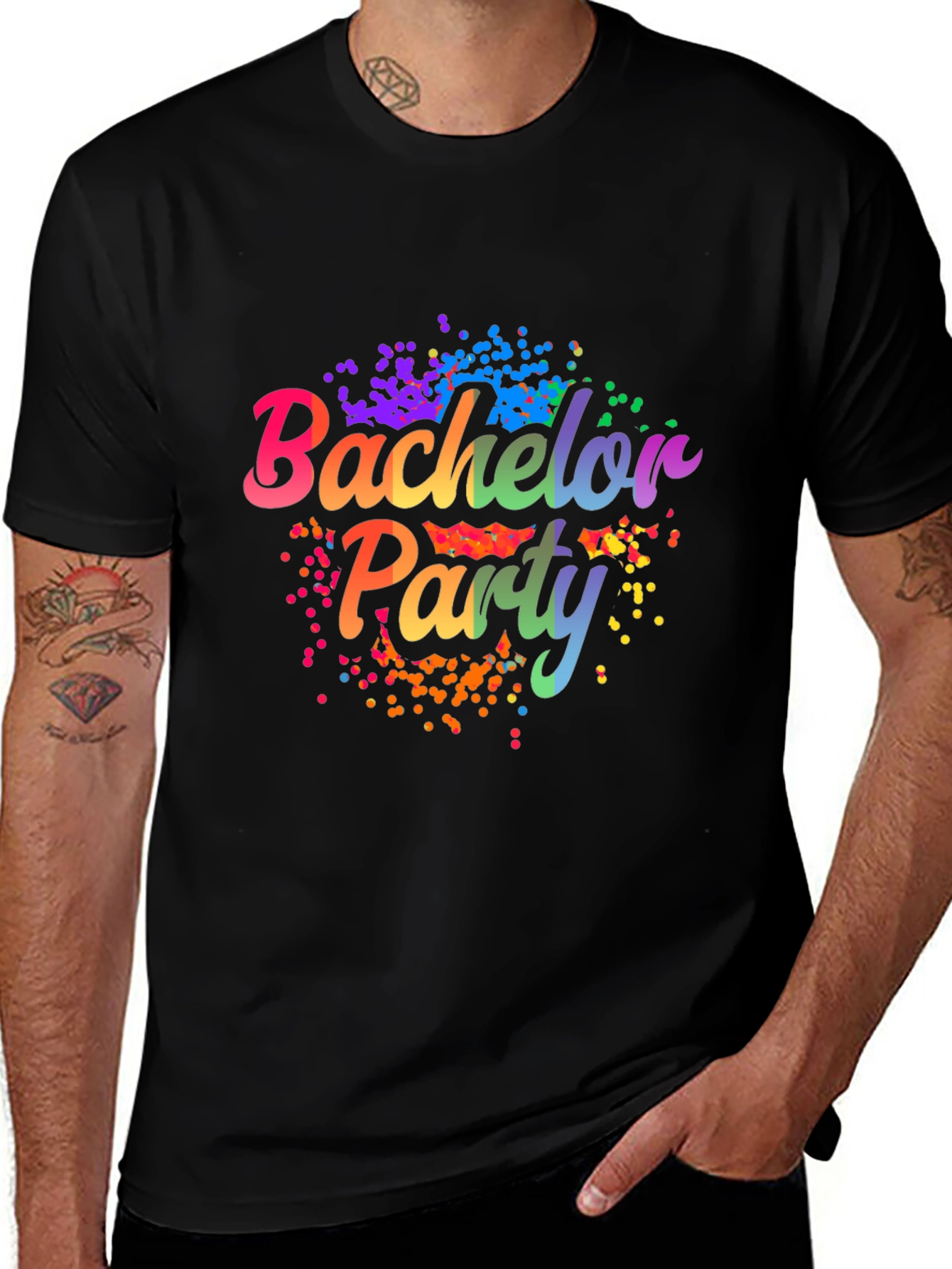 Rainbow Bachelor Party T-Shirt