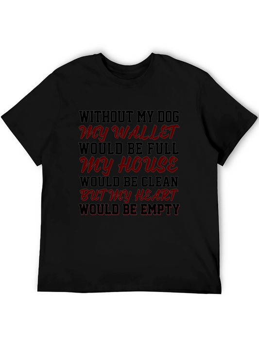 Dog Lovers T-Shirt: Empty Heart Design