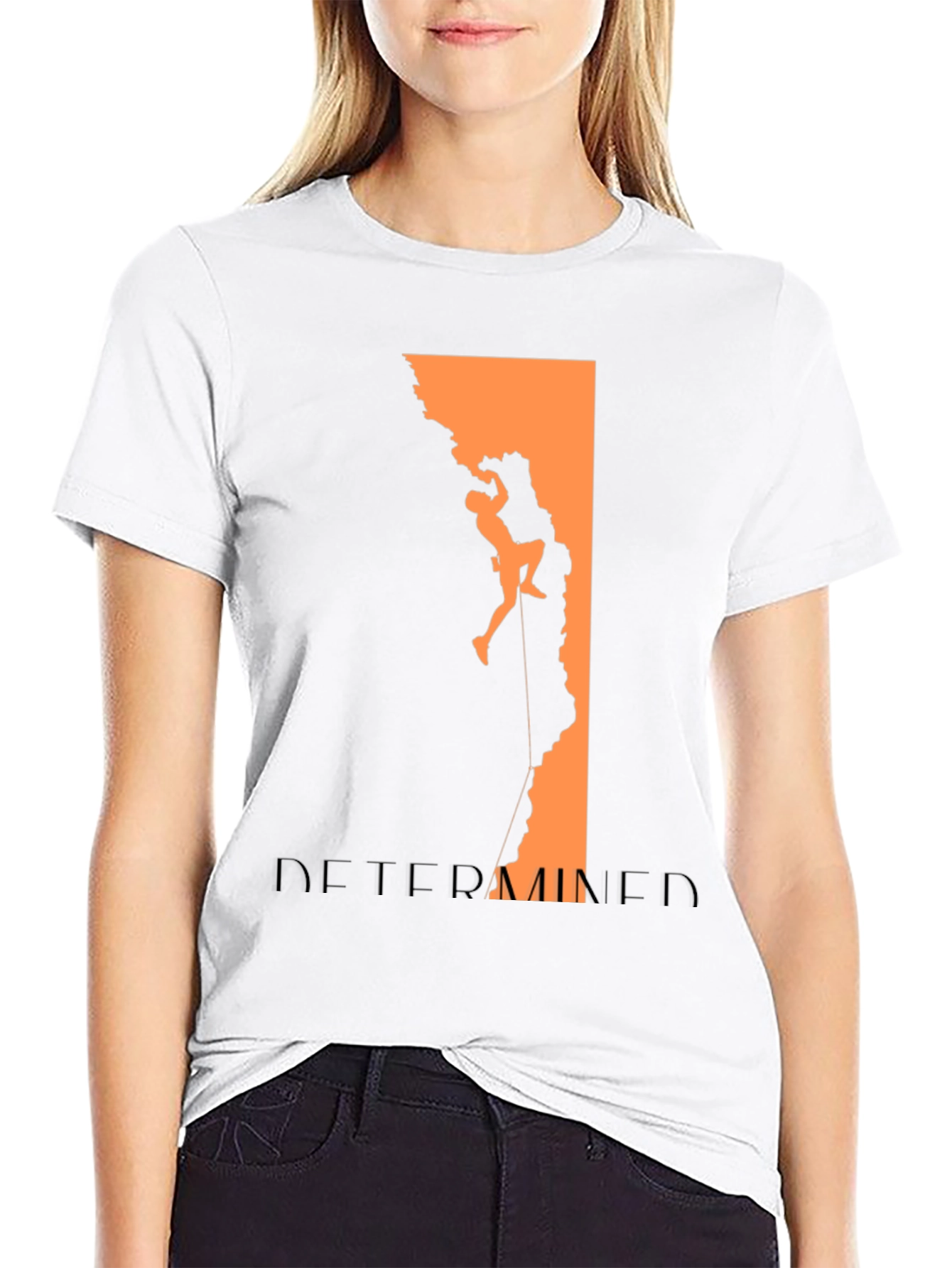 Determined Climber Graphic Tee - Black