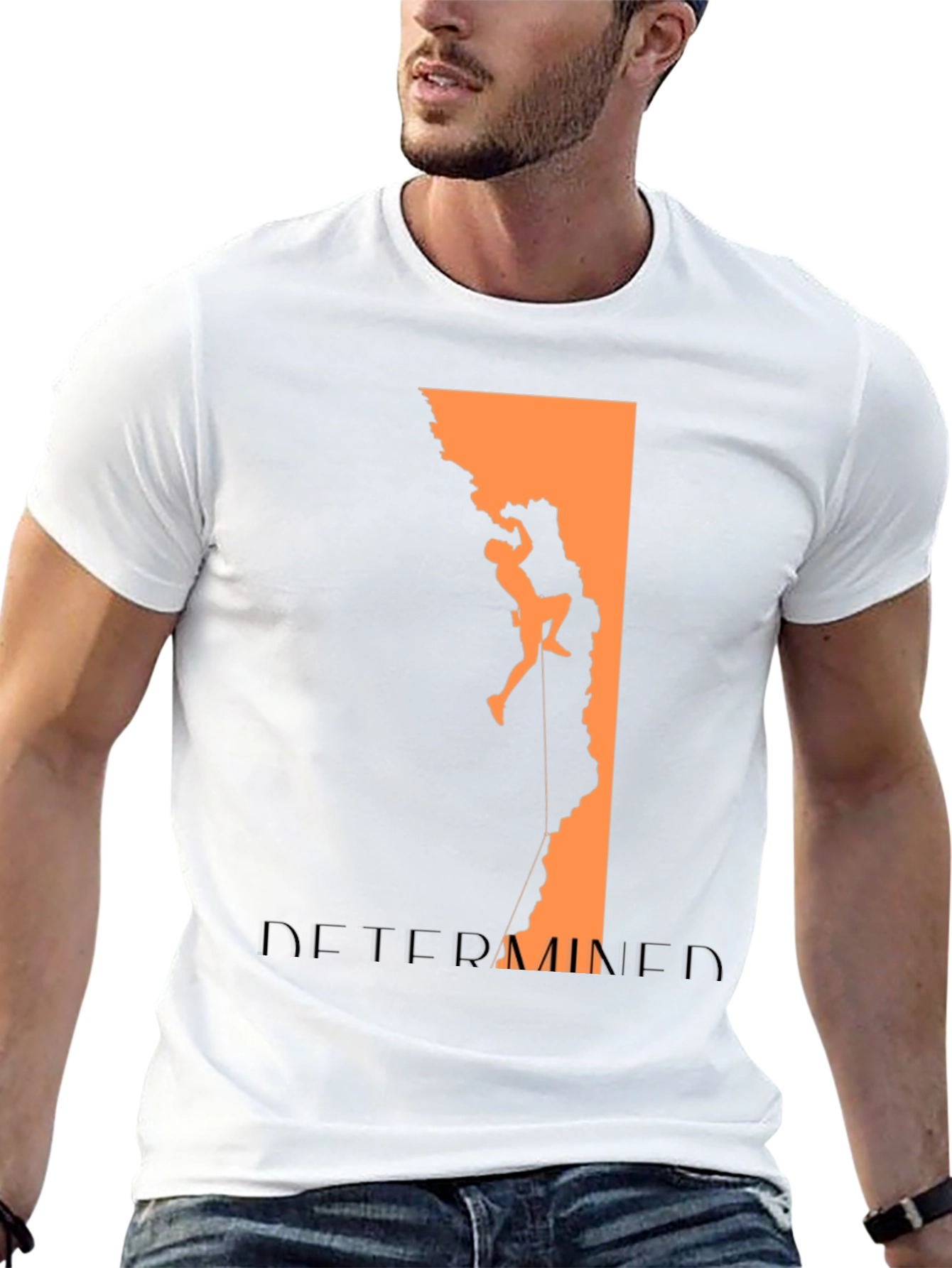 Determined Climber Graphic Tee - Black