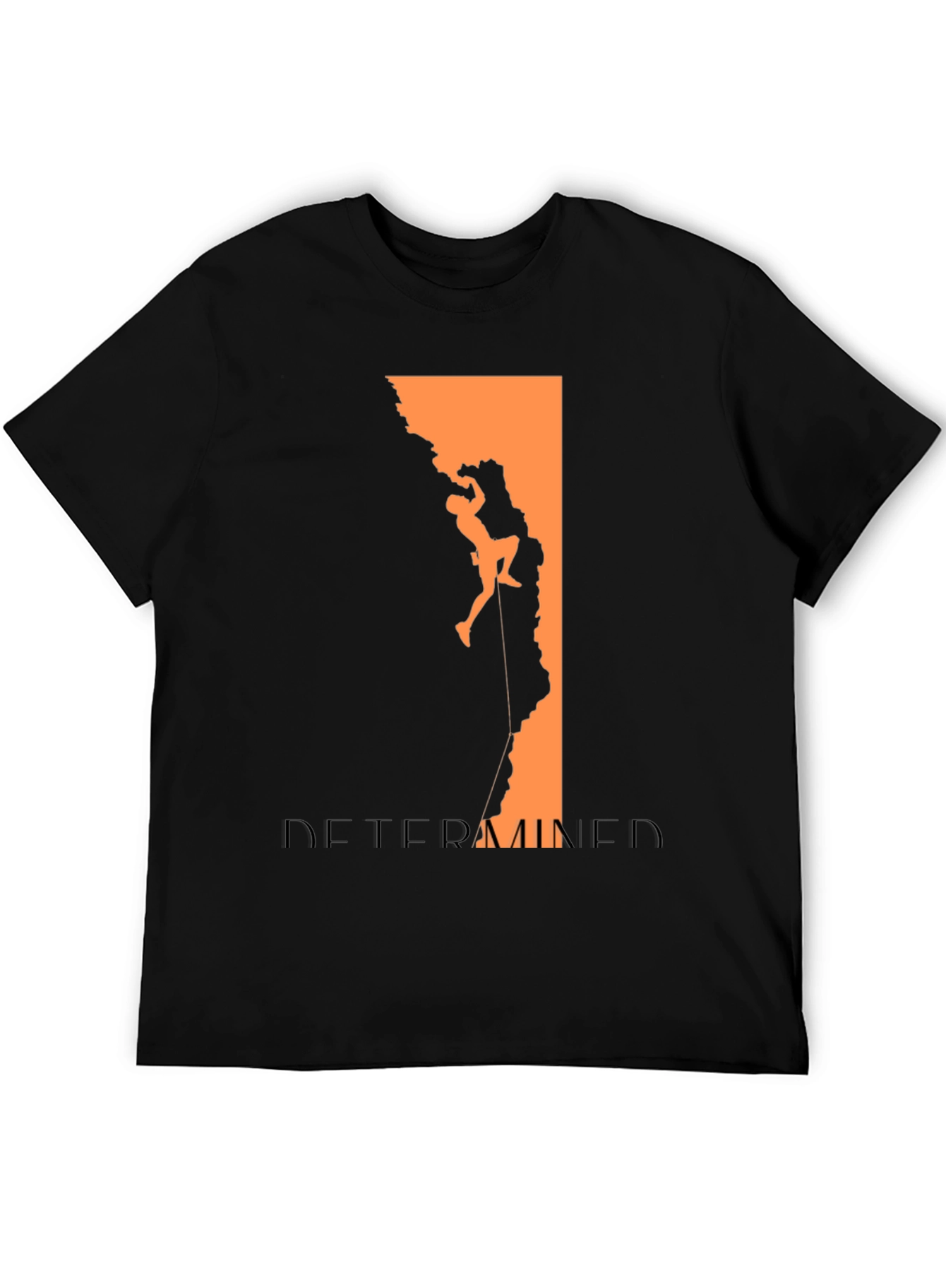 Determined Climber Graphic Tee - Black