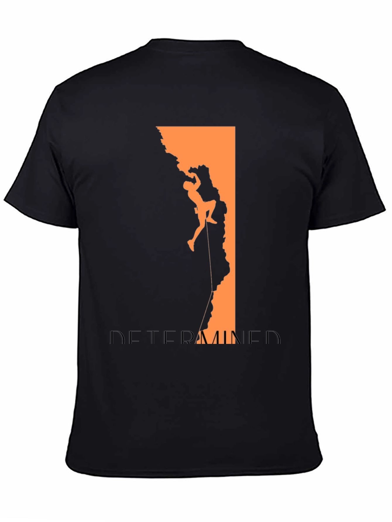 Determined Climber Graphic Tee - Black