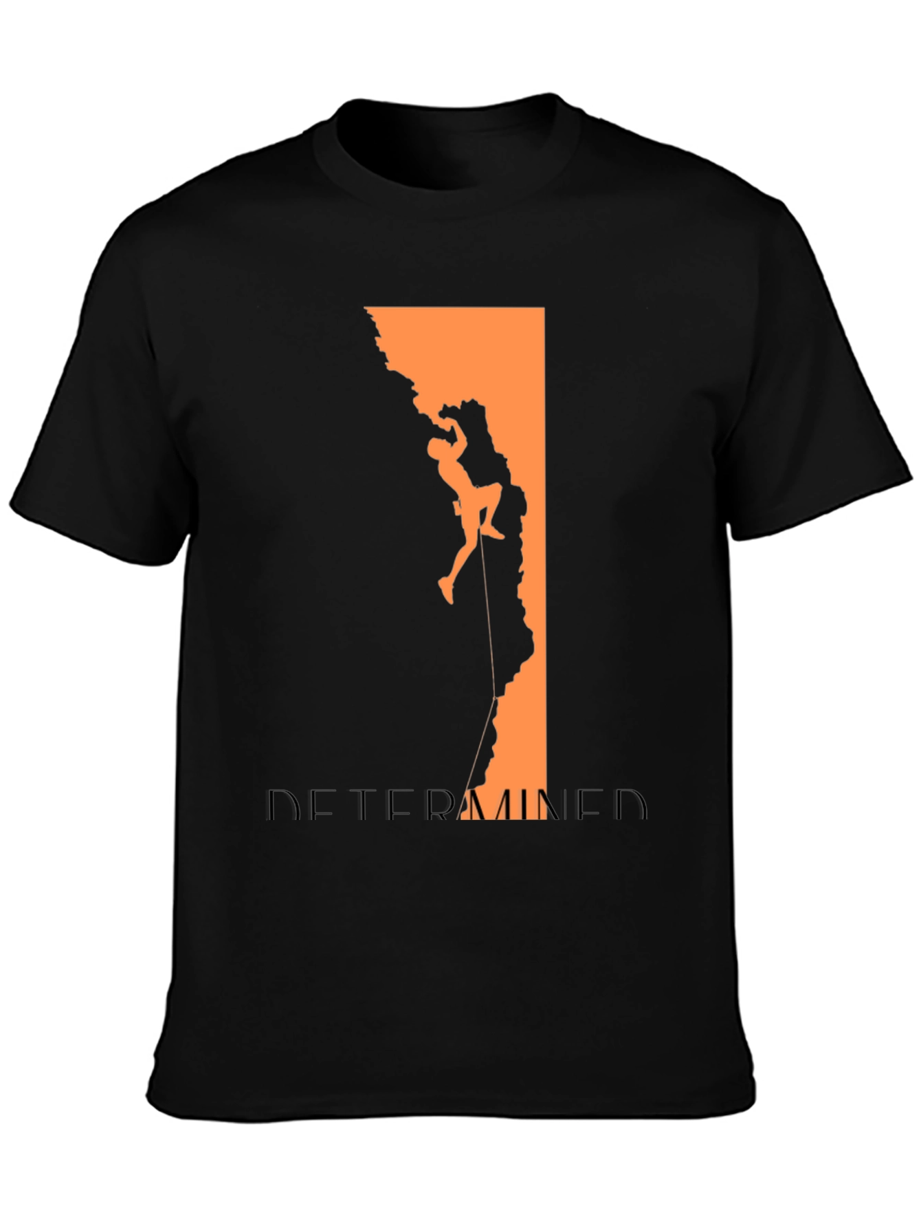 Determined Climber Graphic Tee - Black