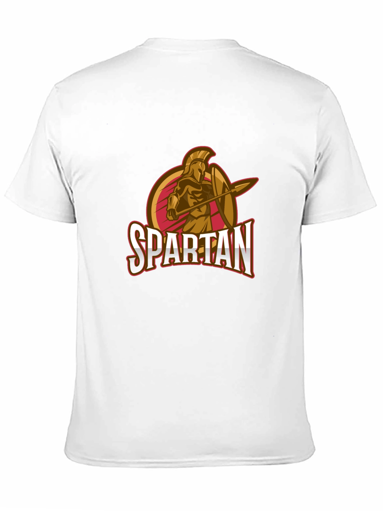 Spartan Warrior Graphic T-Shirt - Black