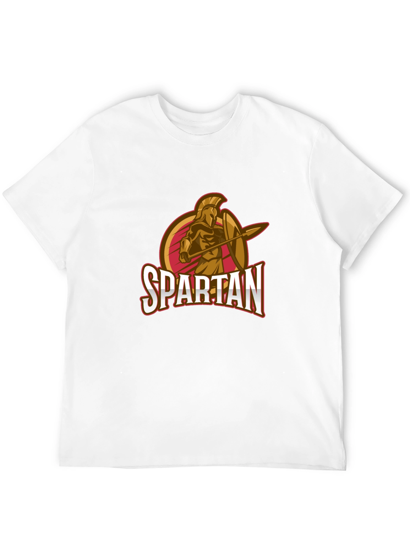 Spartan Warrior Graphic T-Shirt - Black
