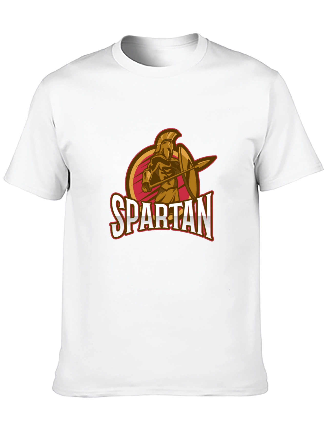Spartan Warrior Graphic T-Shirt - Black