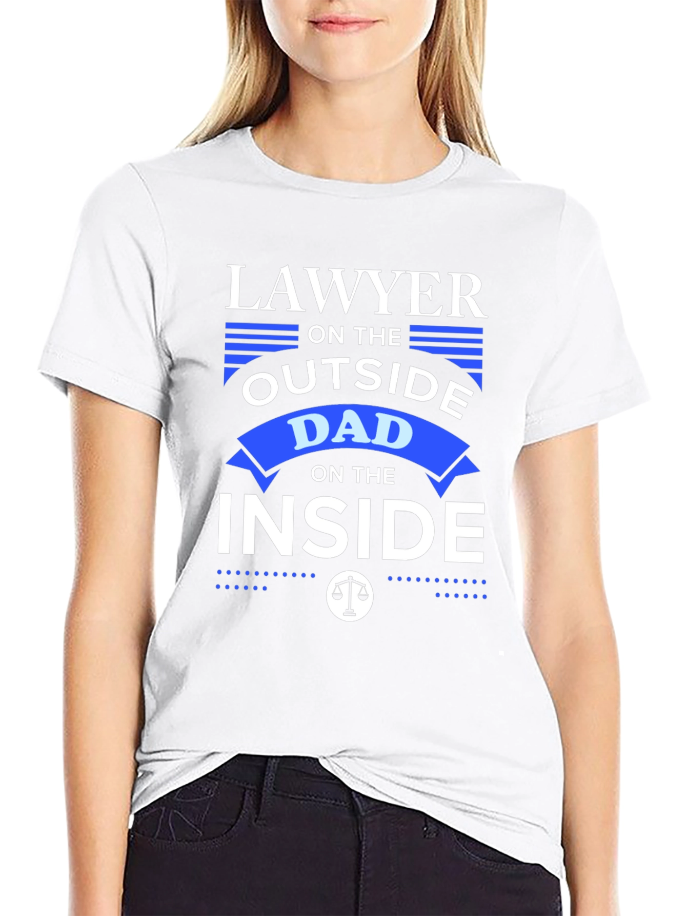 Lawyer Dad T-Shirt: Outside Lawyer Inside Dad