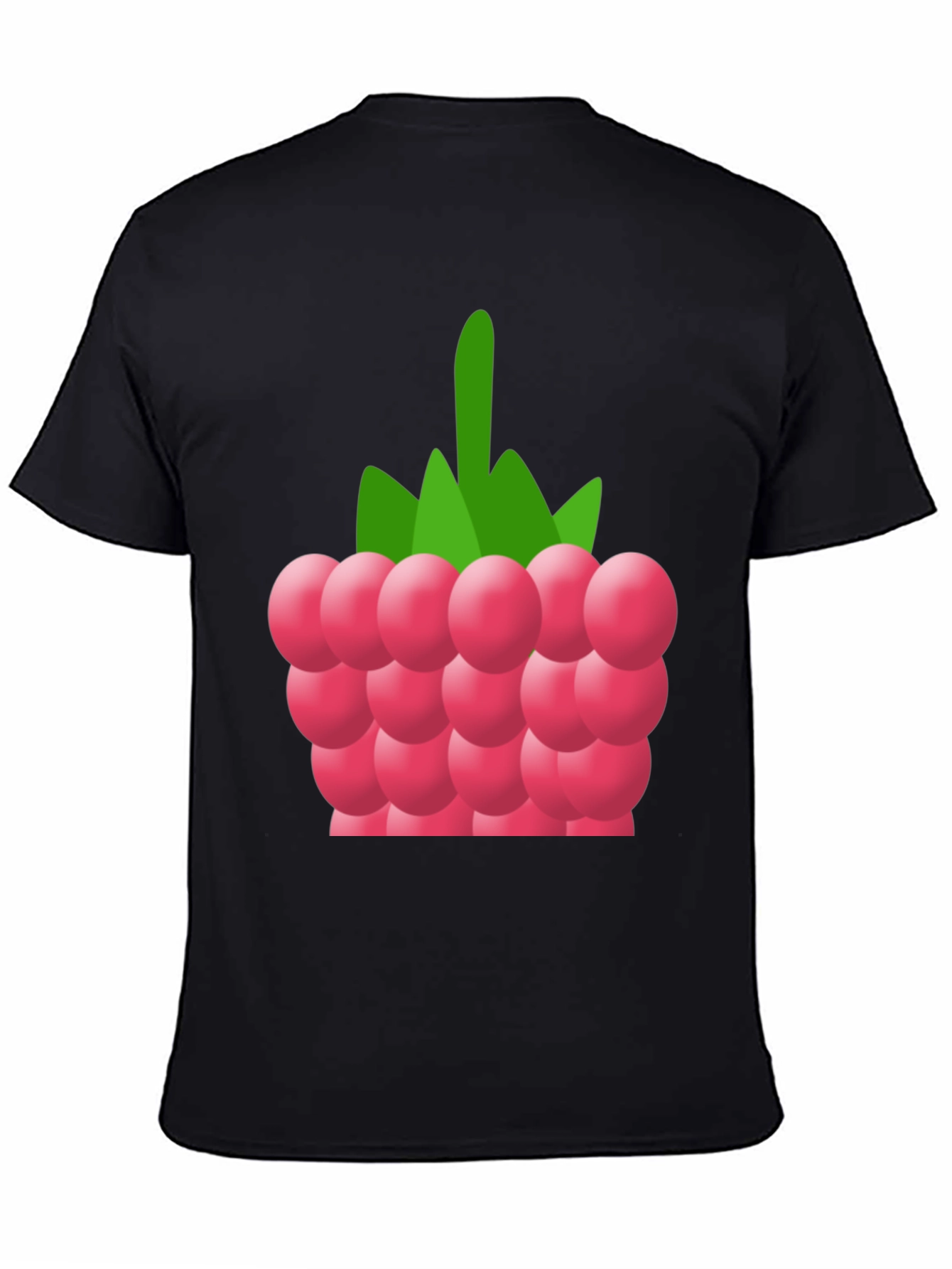 Raspberry Graphic Tee - Soft Cotton Blend