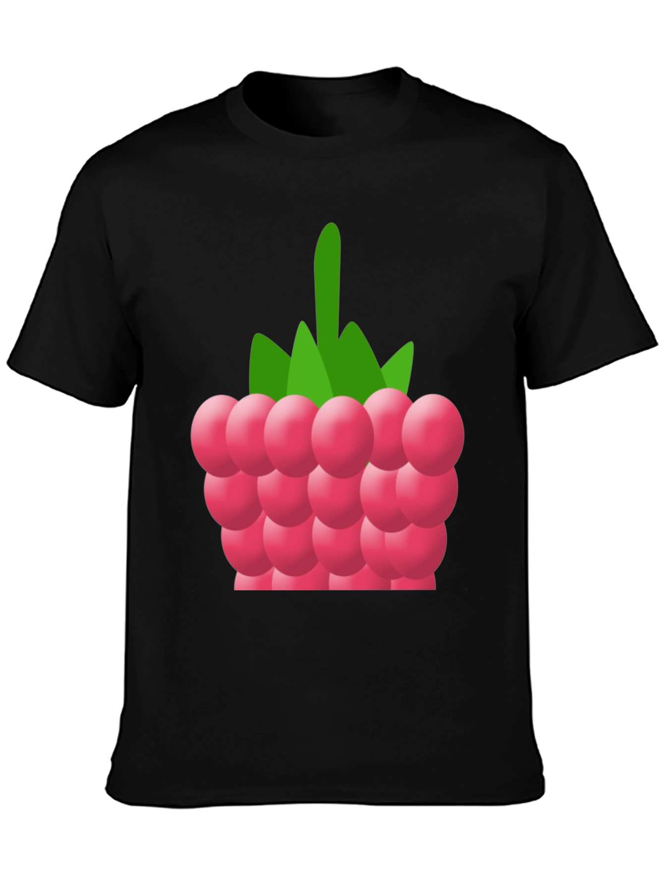 Raspberry Graphic Tee - Soft Cotton Blend