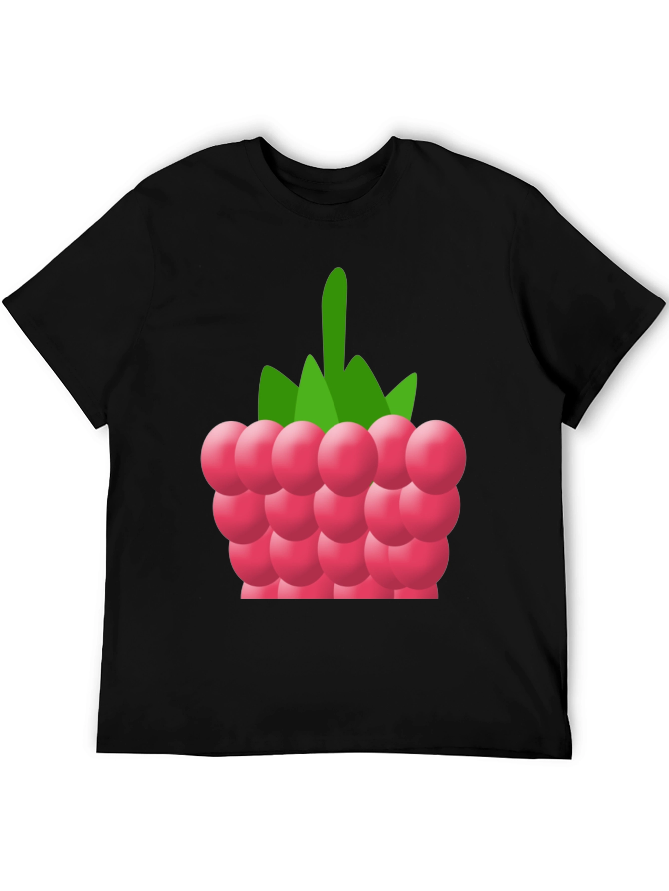 Raspberry Graphic Tee - Soft Cotton Blend