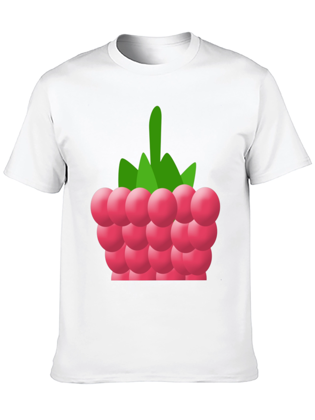 Raspberry Graphic Tee - Soft Cotton Blend