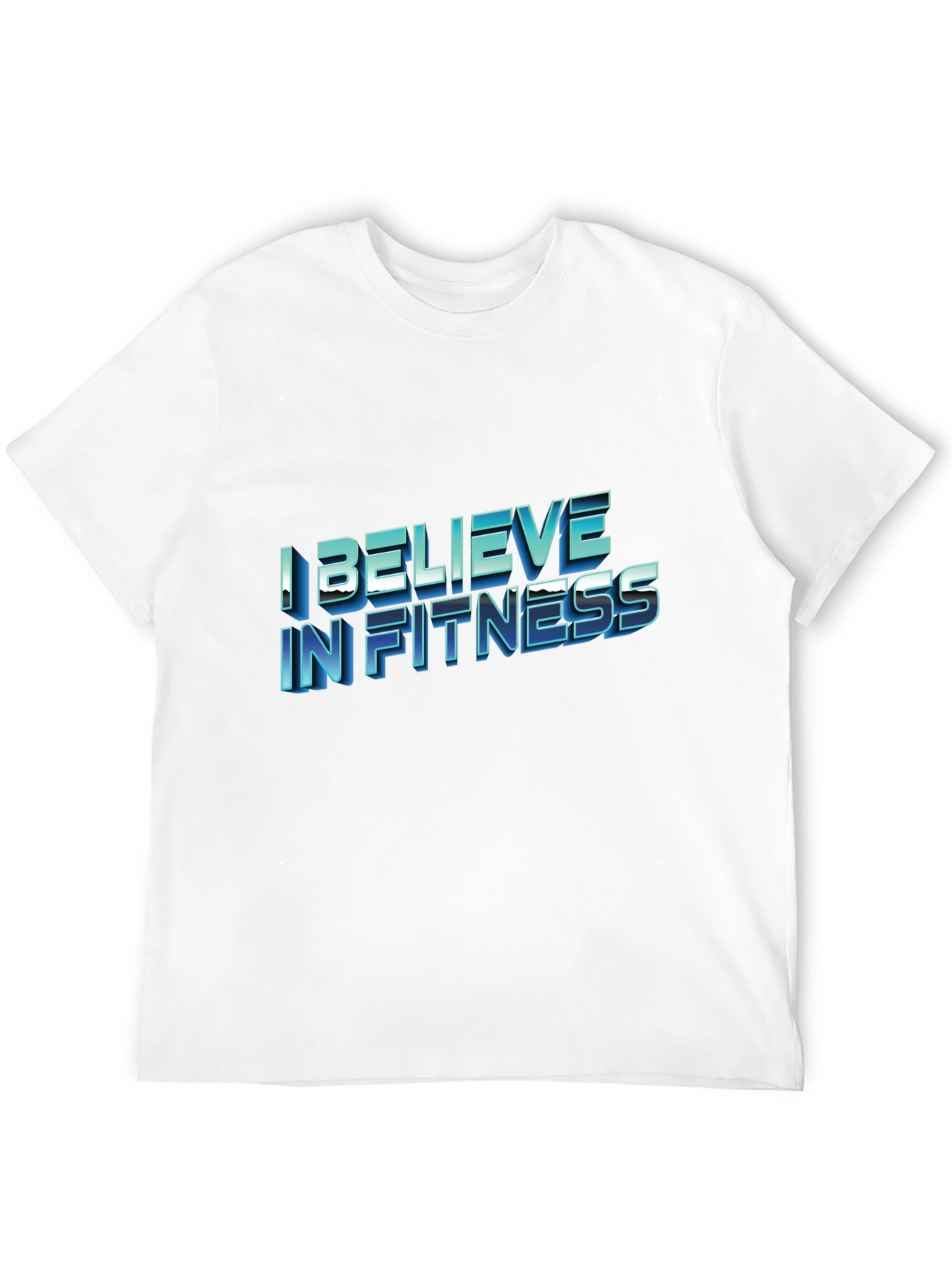 I Believe In Fitness Black T-Shirt