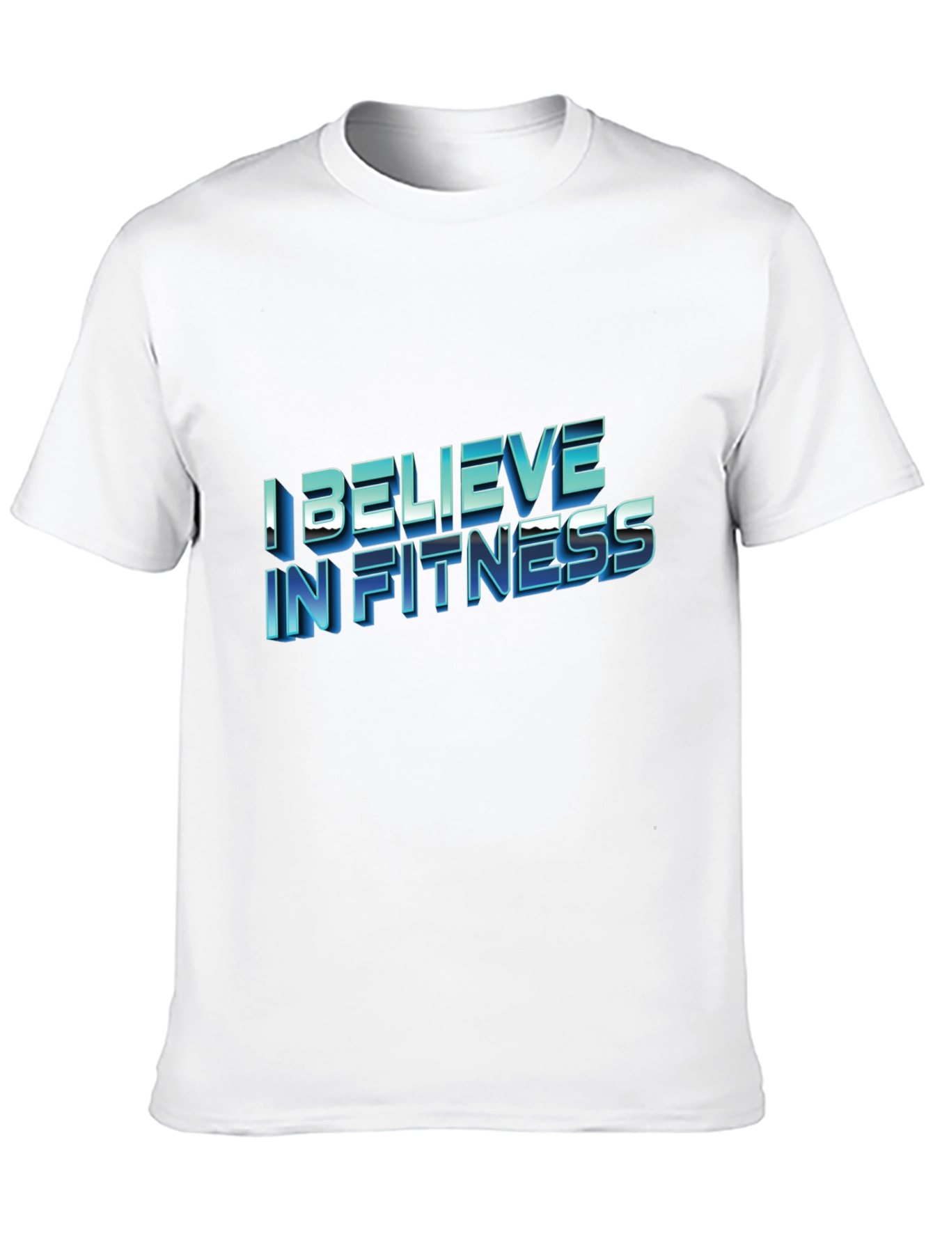 I Believe In Fitness Black T-Shirt