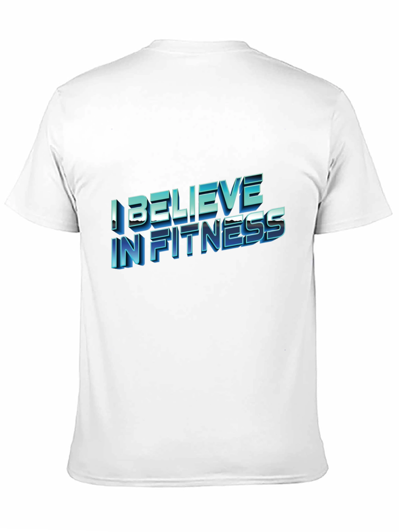 I Believe In Fitness Black T-Shirt