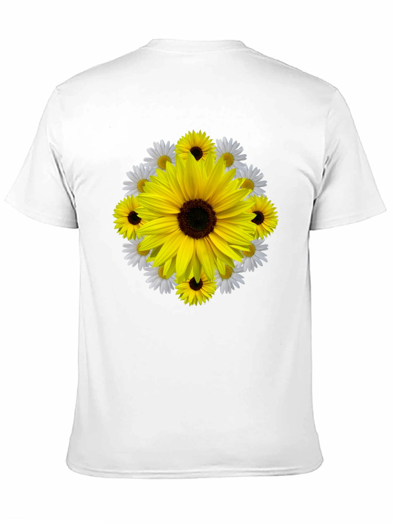 Sunflower & Daisy Graphic Tee - Black