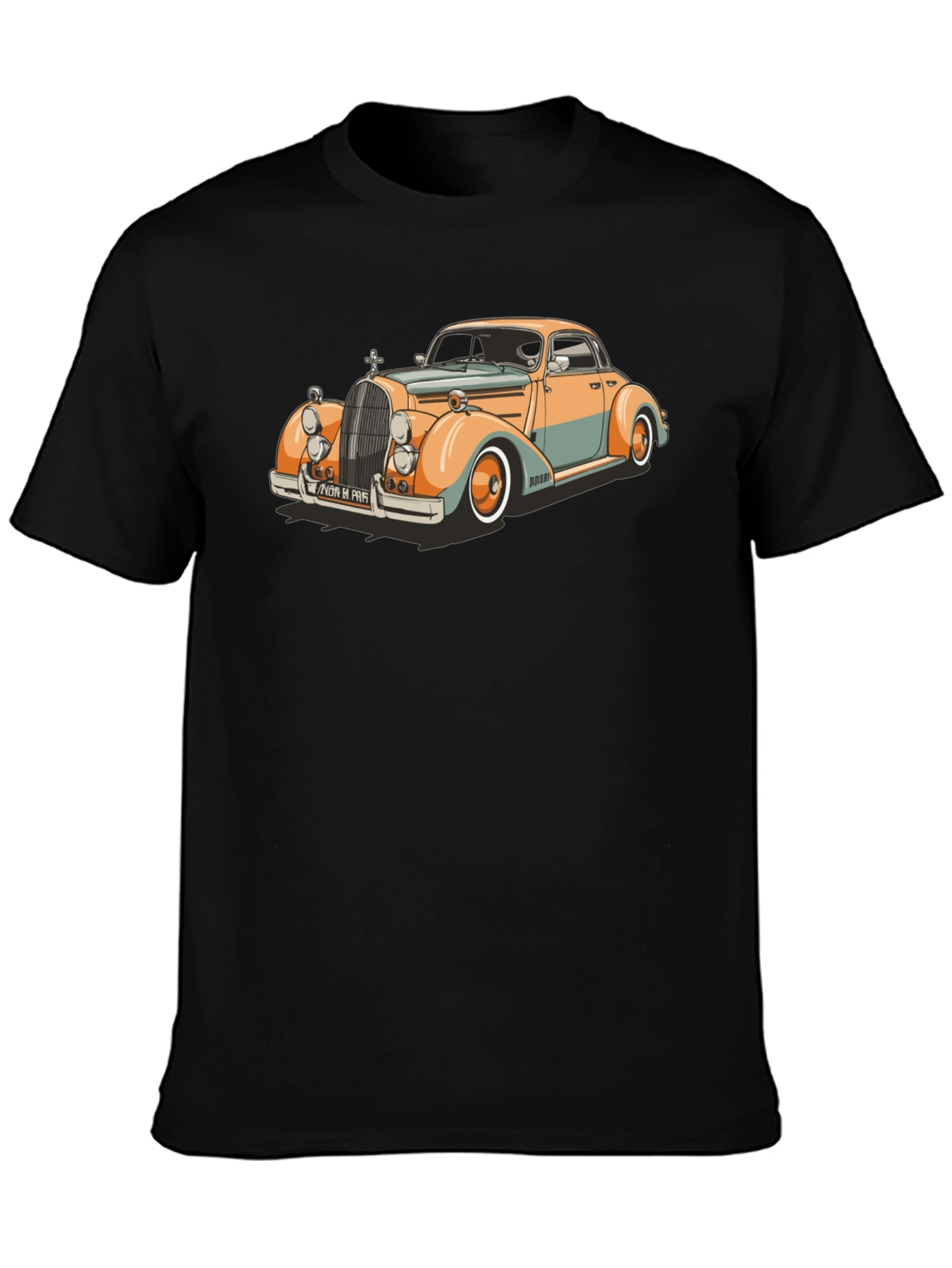 Classic Car Graphic T-Shirt - Retro Style