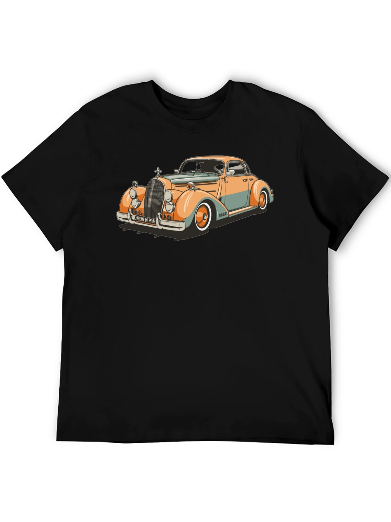 Classic Car Graphic T-Shirt - Retro Style